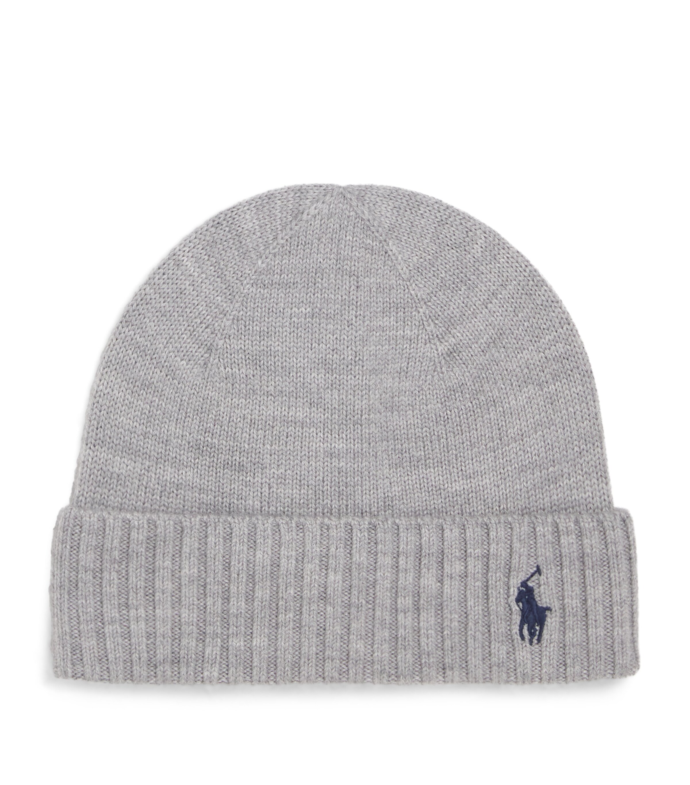 Wool Polo Pony Beanie GREY HTR Image 1