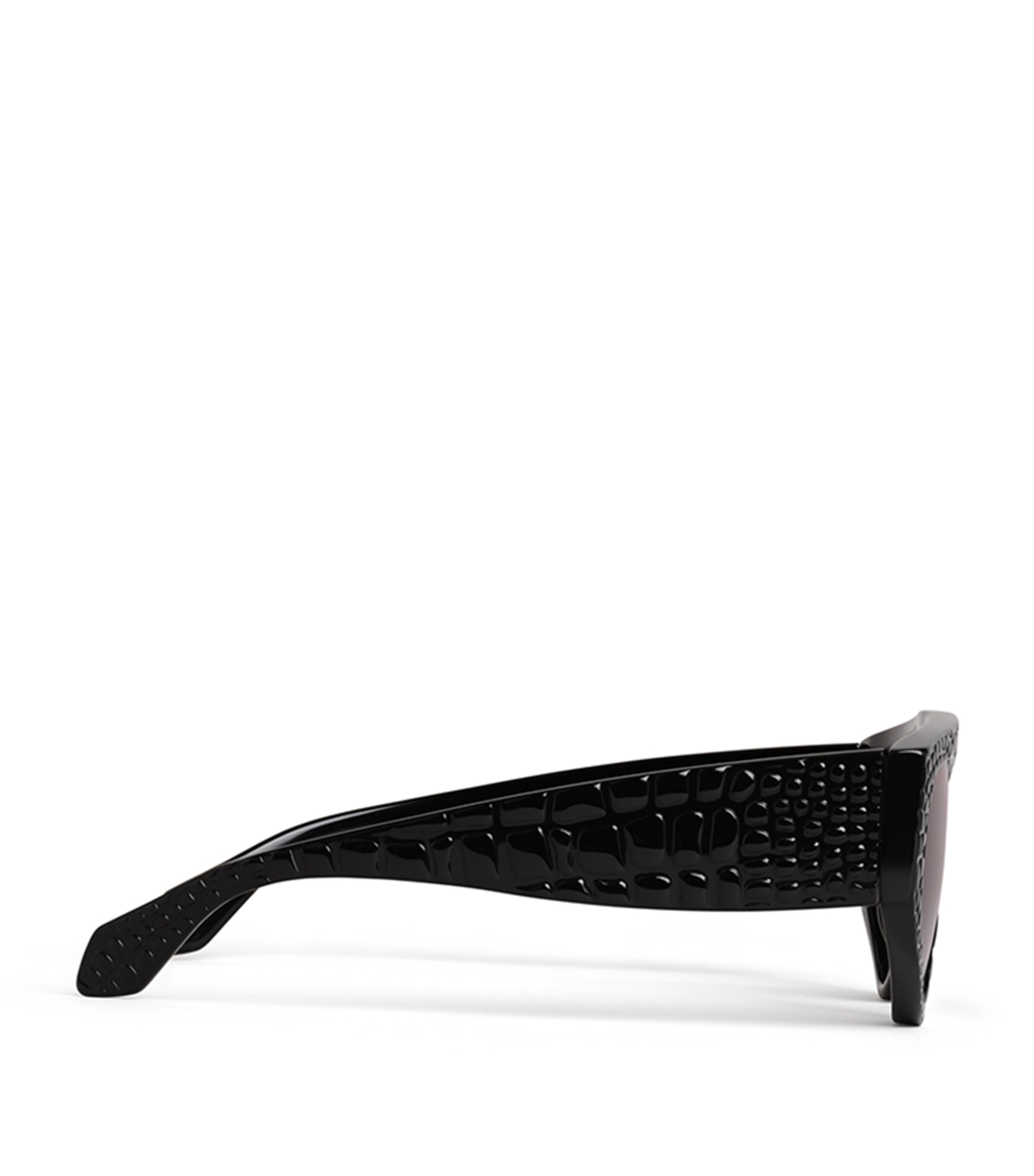 Alaïa Acetate Aviator Mask Sunglasses Noir Image 3