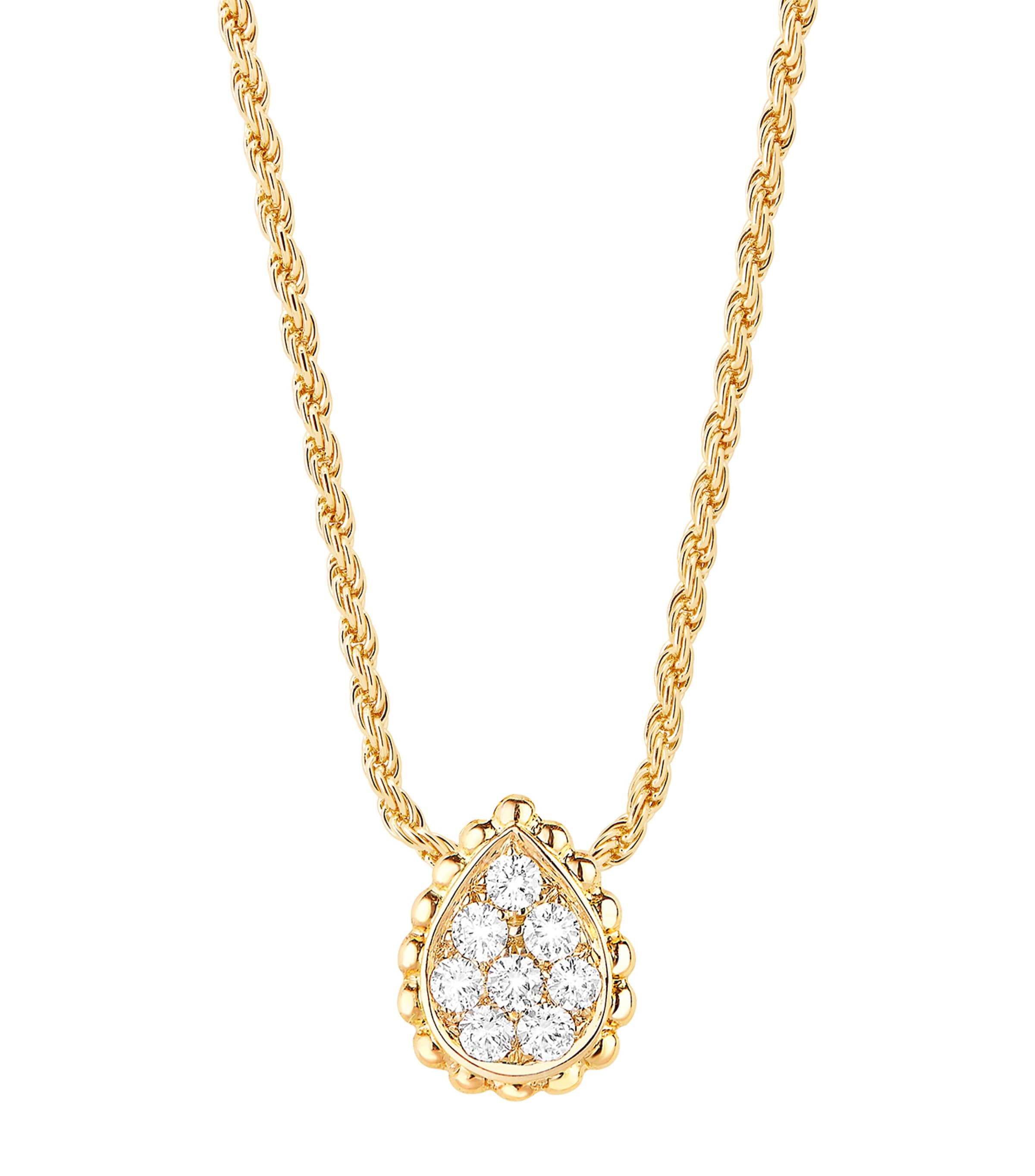 Yellow Gold Diamond Serpent Bohème Pendant Necklace GOLD Image 2