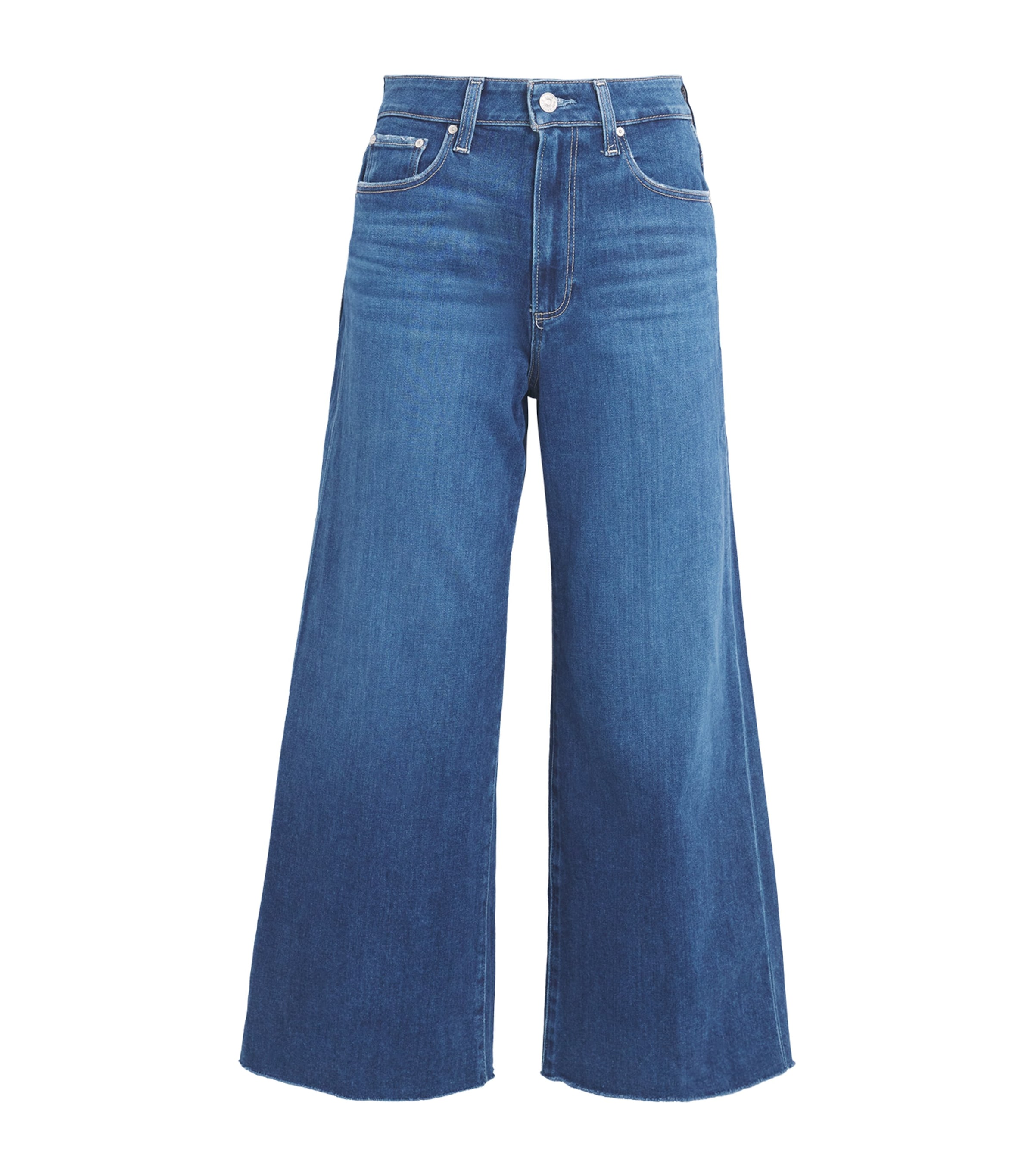 Paige Spotlight Cropped Wide-leg Jeans