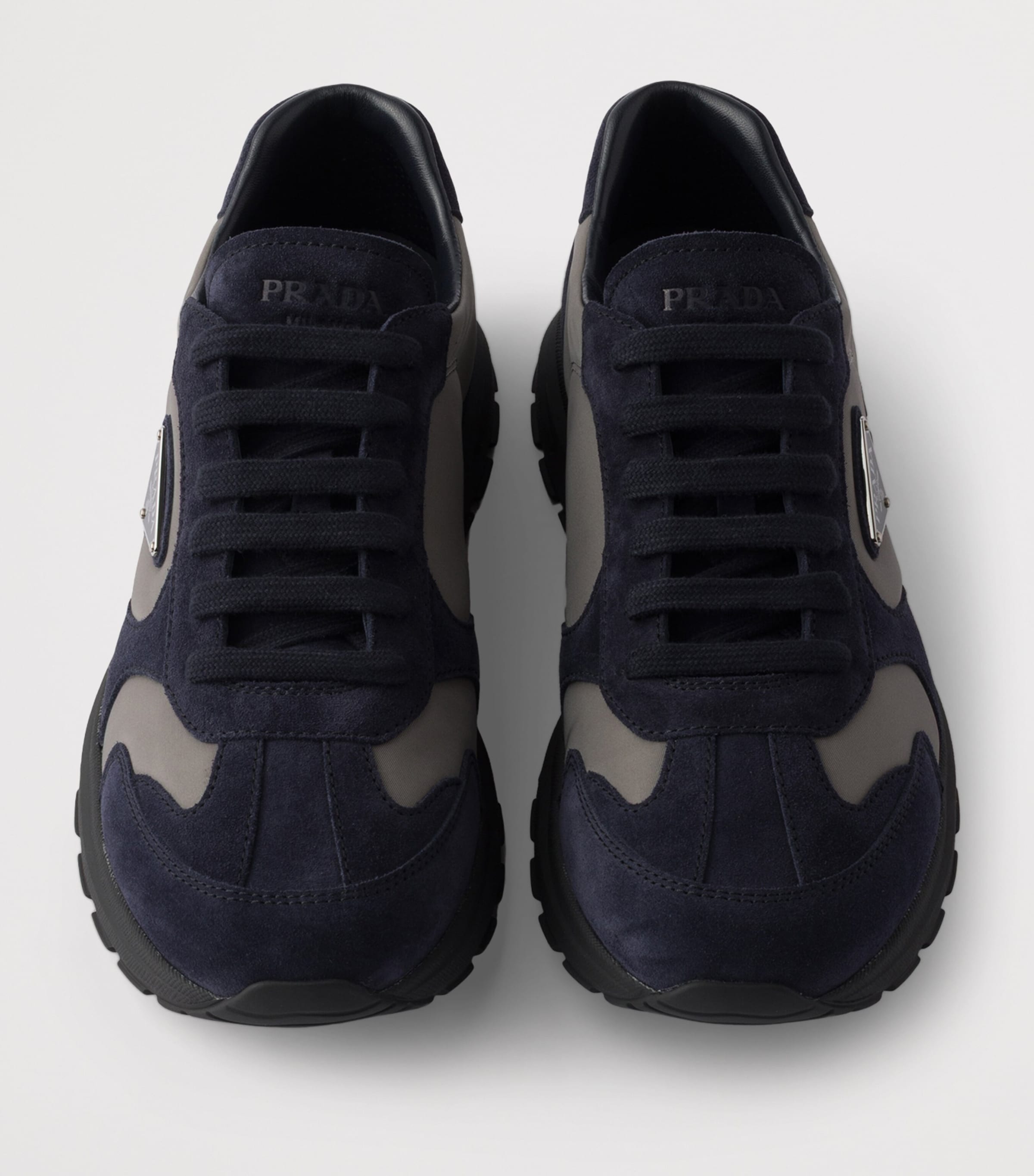 Re-Nylon and Suede Prax 2.0 Sneakers F0R8N Image 3