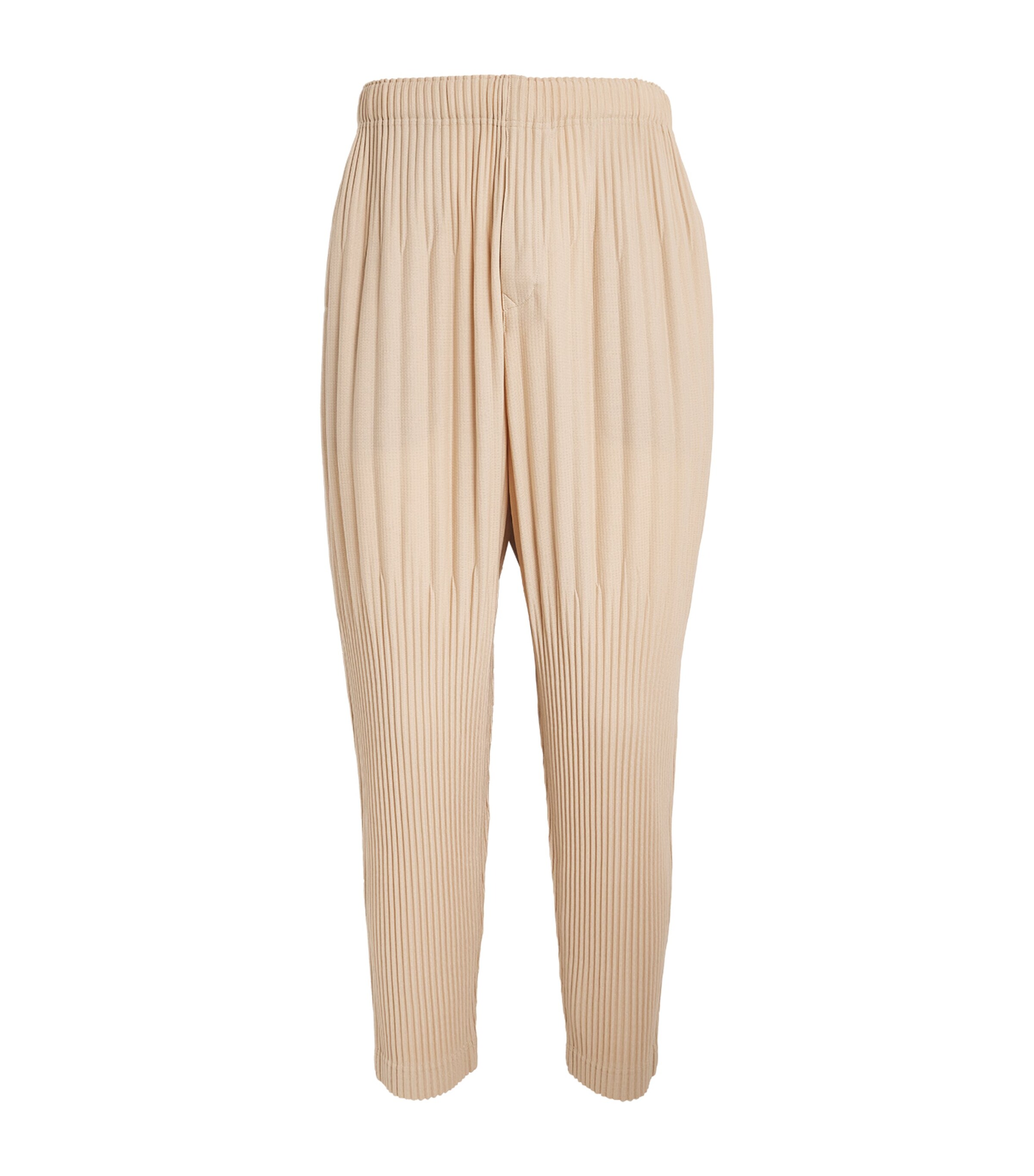 Homme Plissé Issey Miyake Beige Pleated Tapered Trousers | Harrods US