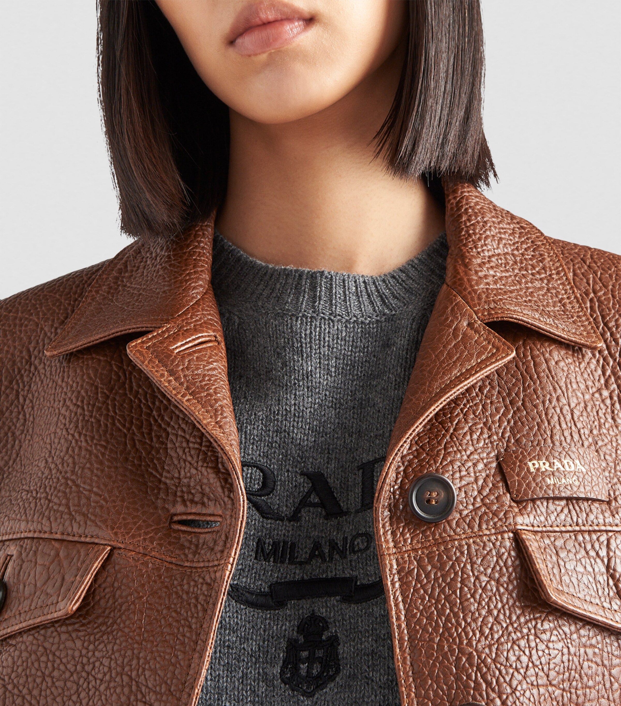 Wool-Cashmere Logo Sweater F0480 Image 5