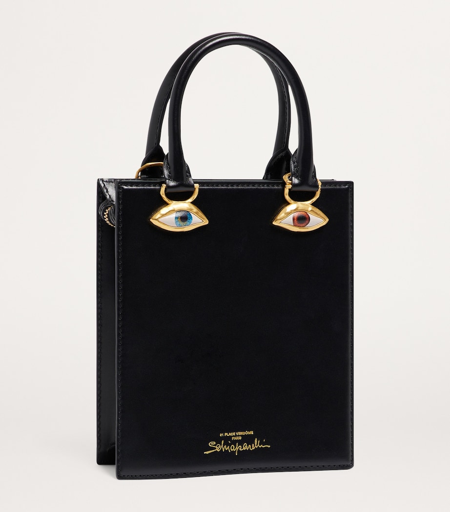 Mini Leather Anatomy Top-Handle Bag 999BLACK Image 3