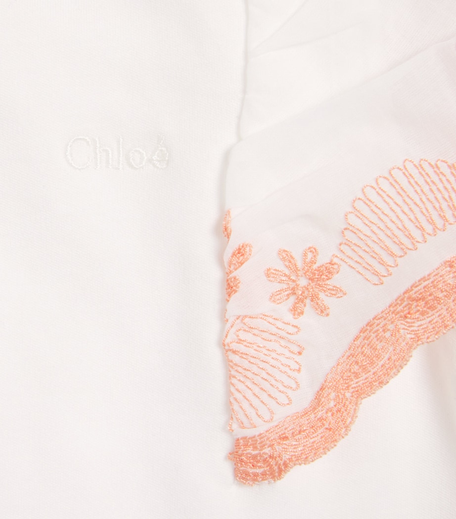 Cotton Ruffled T-Shirt (4-14 Years) C21238/117OFFWHITE Image 3