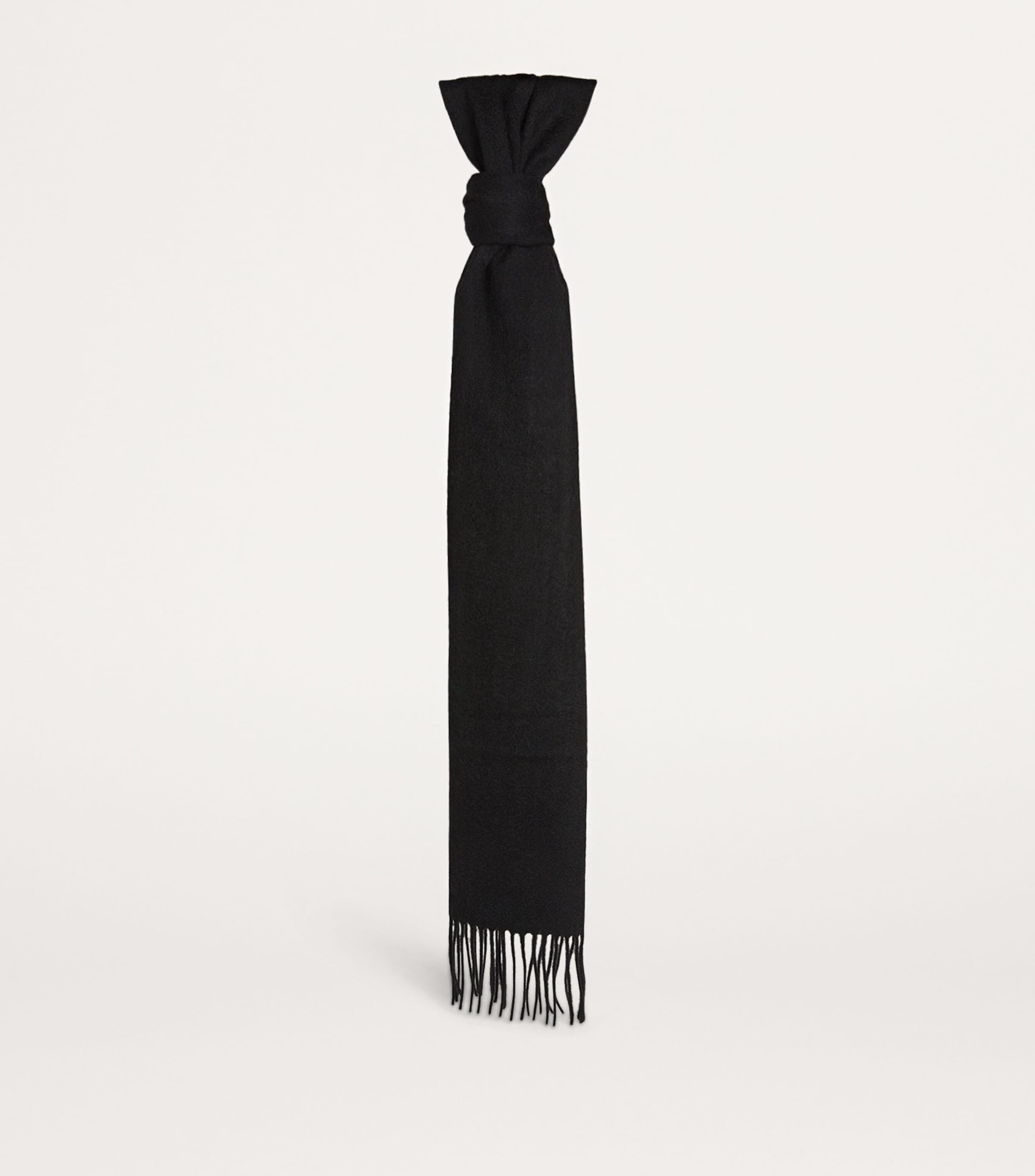 Harrods Mens Cashmere Scarf Coal Image 3