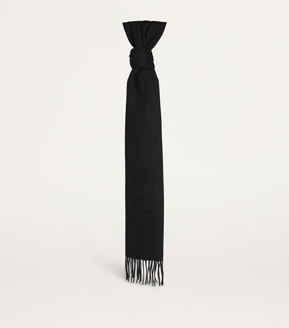 Harrods Mens Cashmere Scarf Coal Image 3