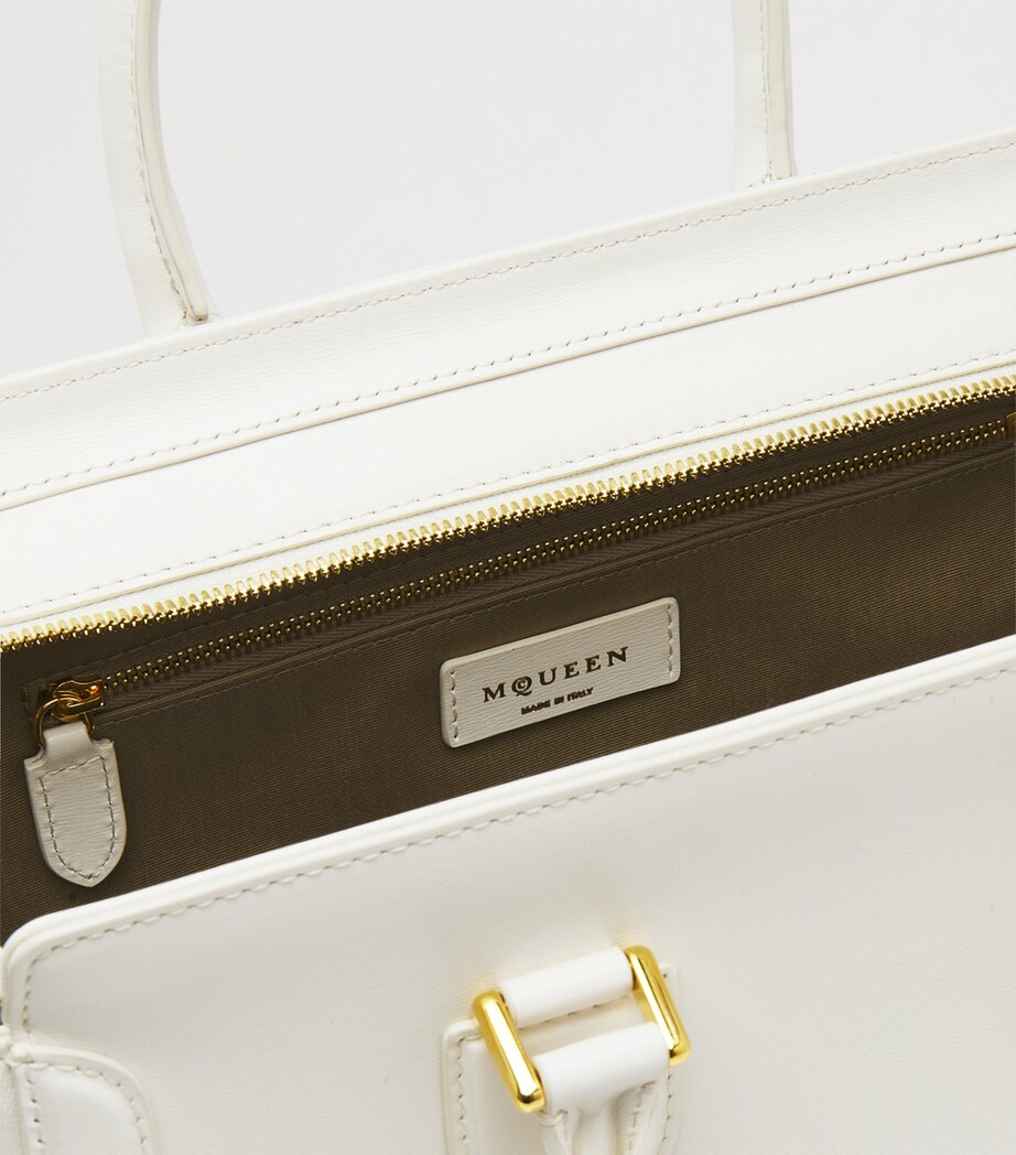 McQueen Large Leather Birdee Top-Handle Bag Image 6