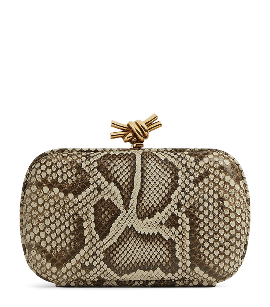 Snakeskin Knot Clutch Bag 8336 Image 1