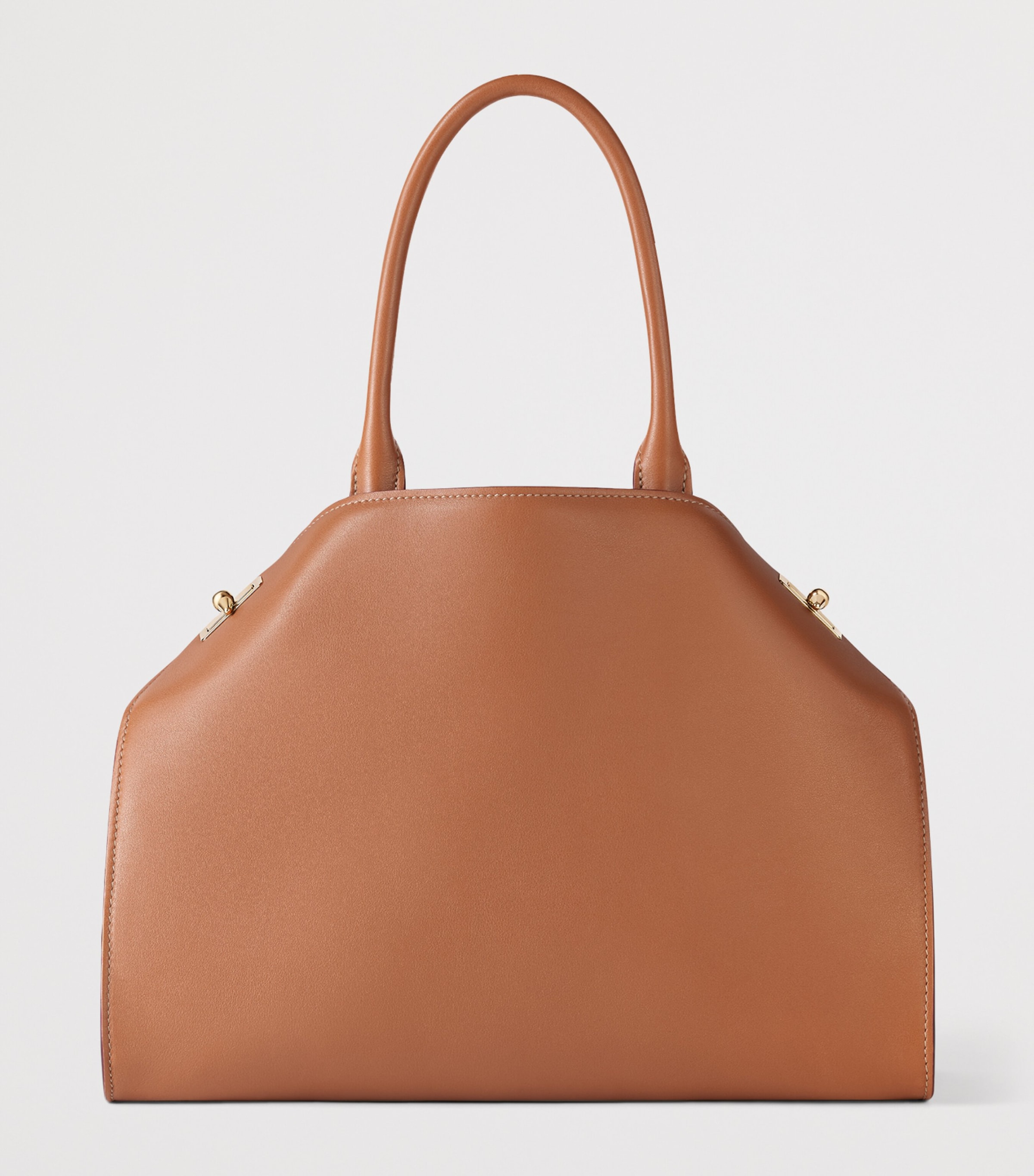 Cartier Womens Small Leather Clash Tote Bag Brown Image 5