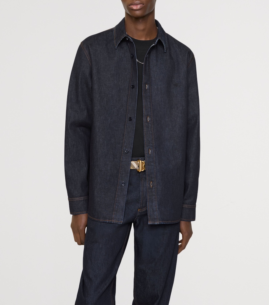 Selvedge Denim Relaxed Shirt DARK INDIGO Image 2