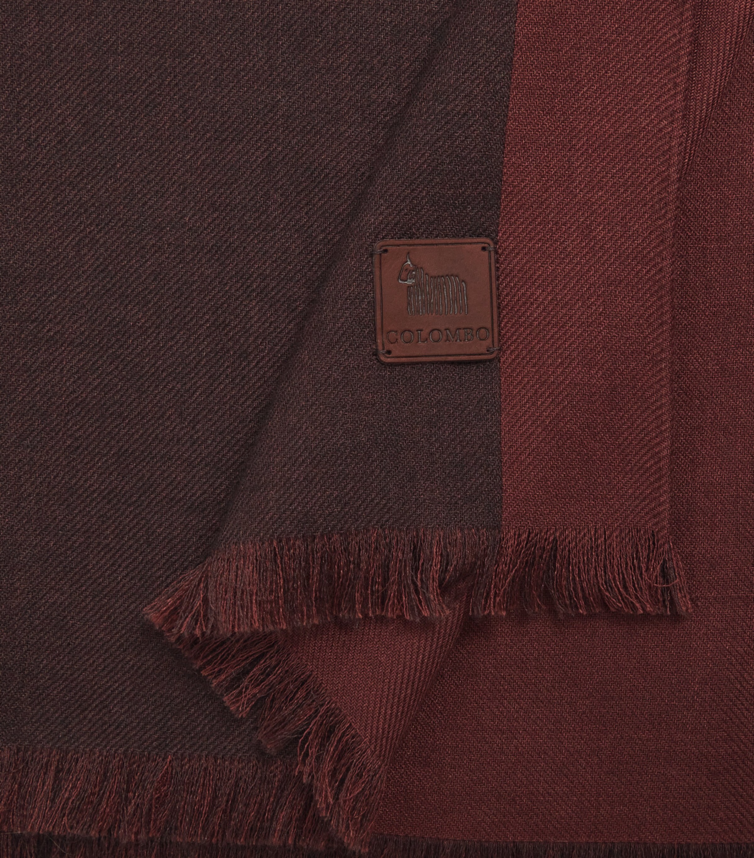 Colombo Cashmere-Silk Scarf Wine Image 4