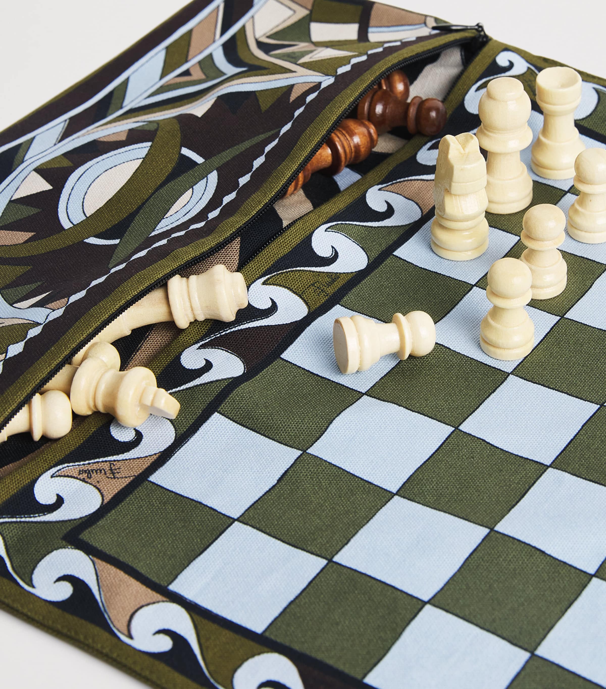 PUCCI Vivara Print Travel Chess Set Image 3