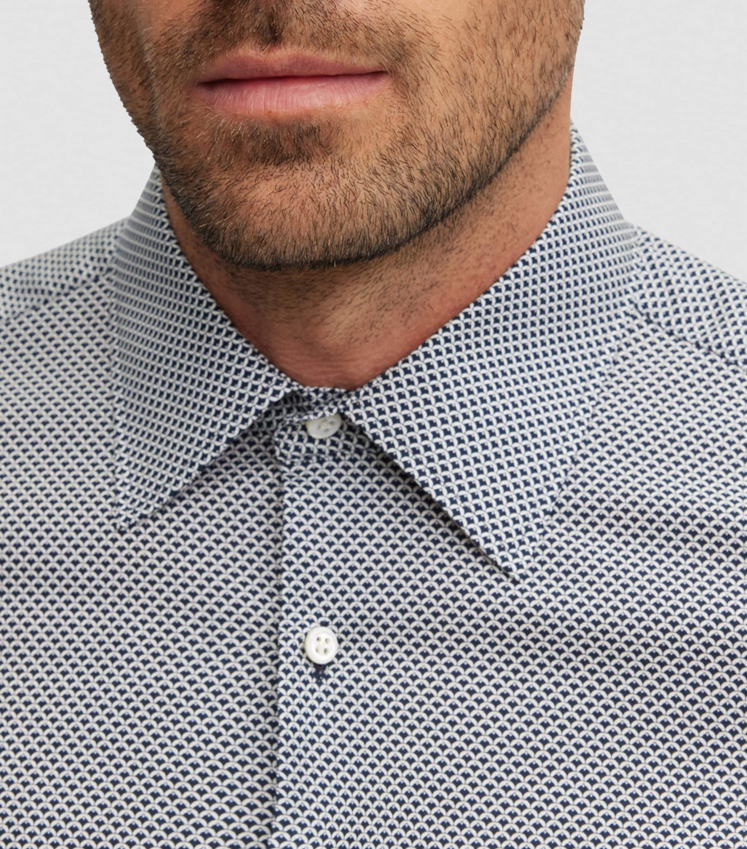 Printed Slim-Fit Shirt 404 Image 5