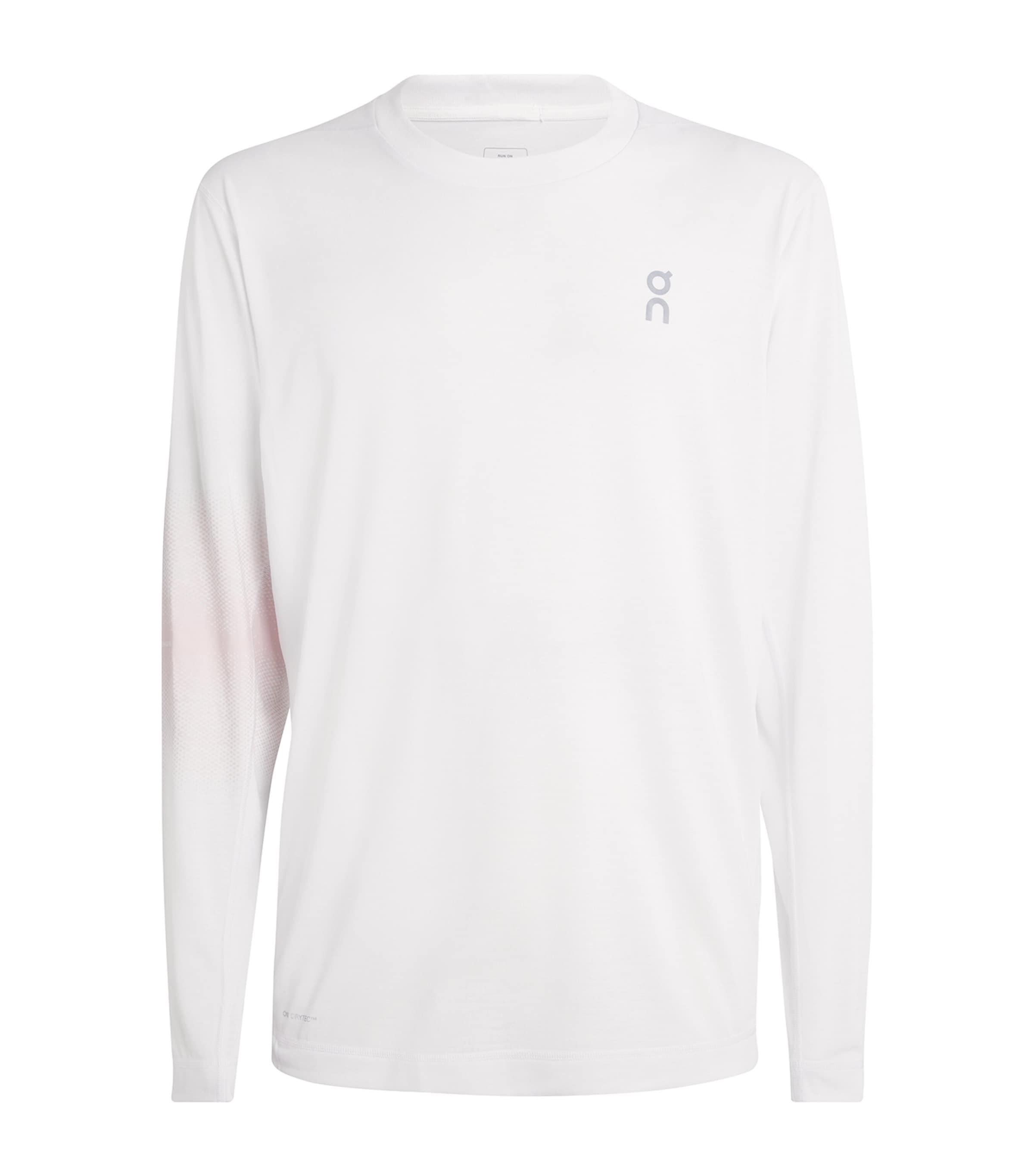 On Mens Train Lg-t Graphic-print Stretch-woven Top White Xl In White