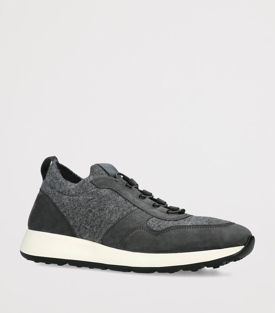 Tod's Suede-Knit Sportivo 79k Sneakers Grey/dark Image 2