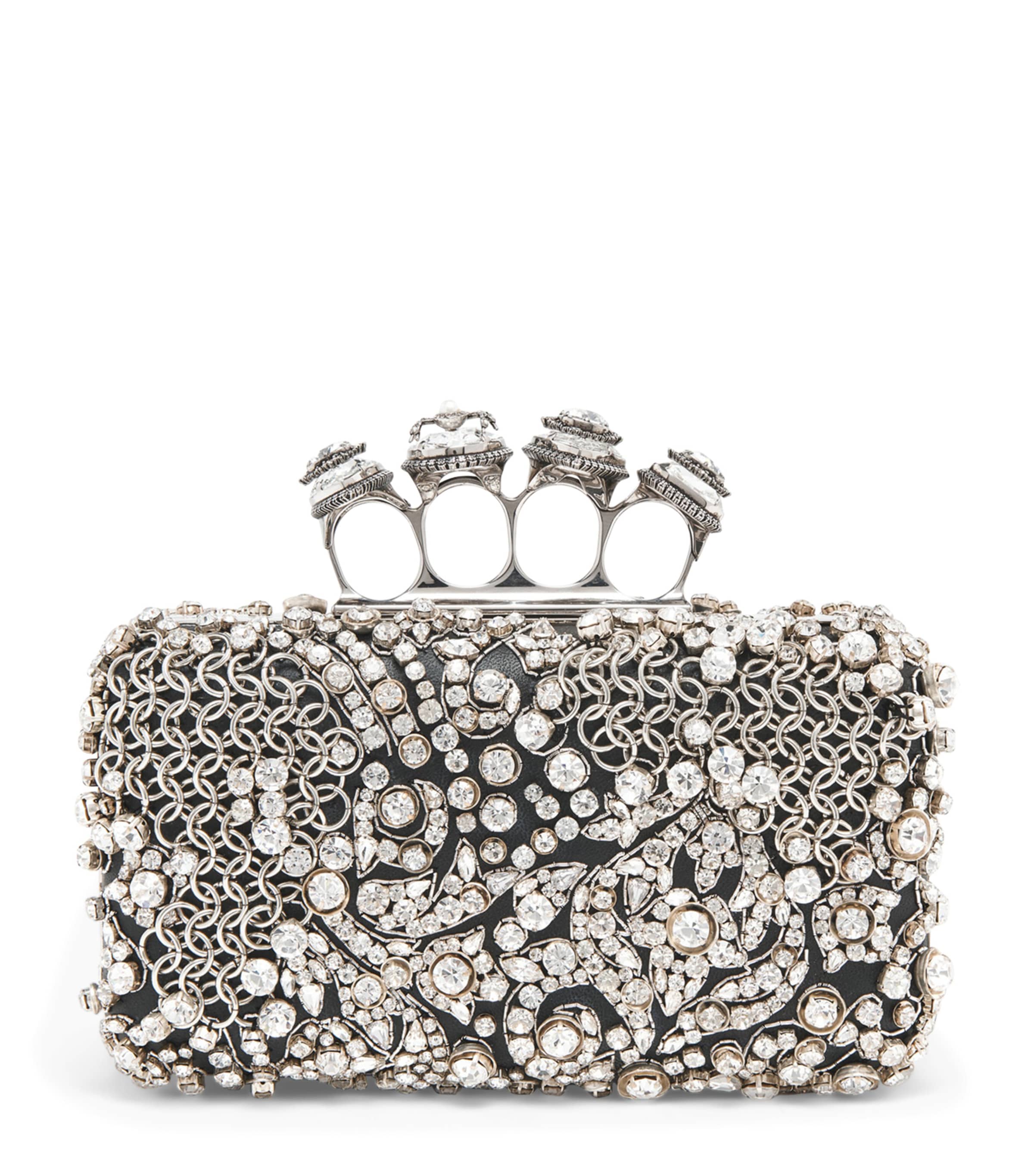 Embellished Skull Knuckle Clutch Bag 1090 Image 1