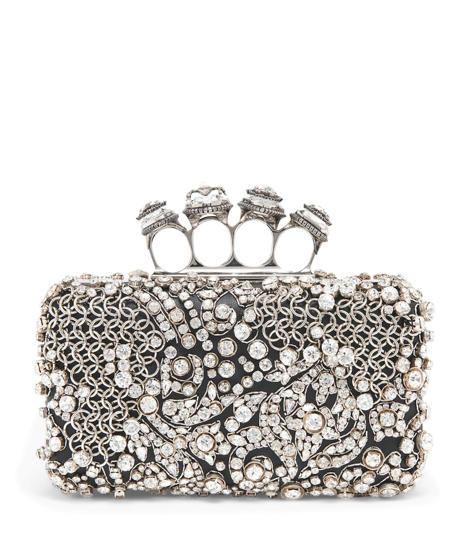 Embellished Skull Knuckle Clutch Bag 1090 Image 1