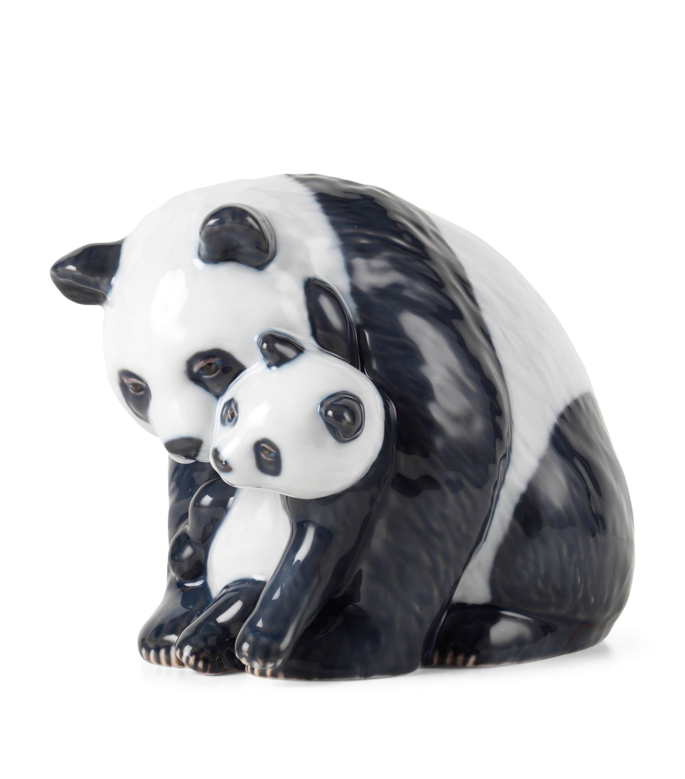 Royal Copenhagen Porcelain Panda with Cub Figurine (13cm) Image 1