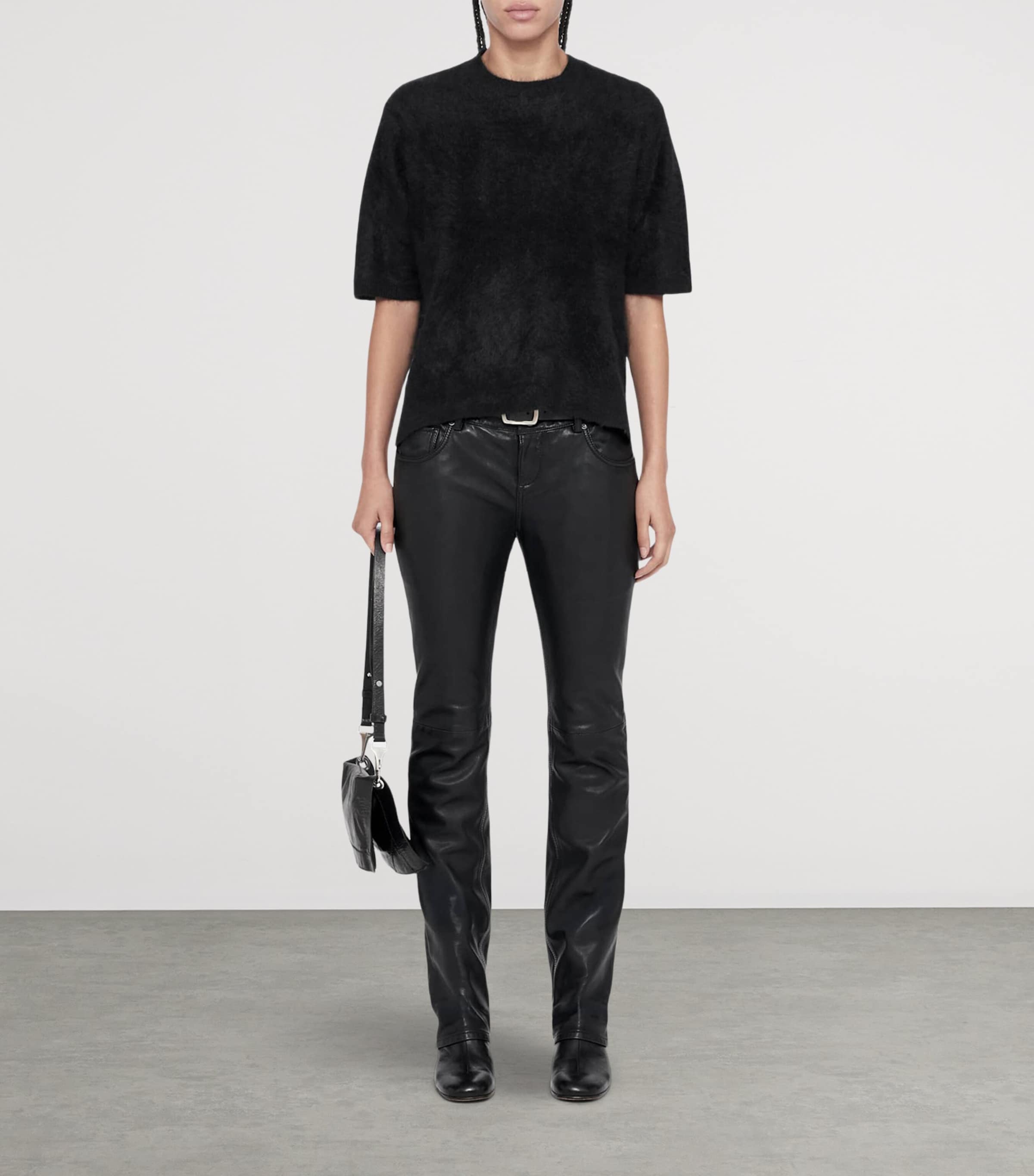 AllSaints Cashmere Ada Short-Sleeve Sweater — photo 2
