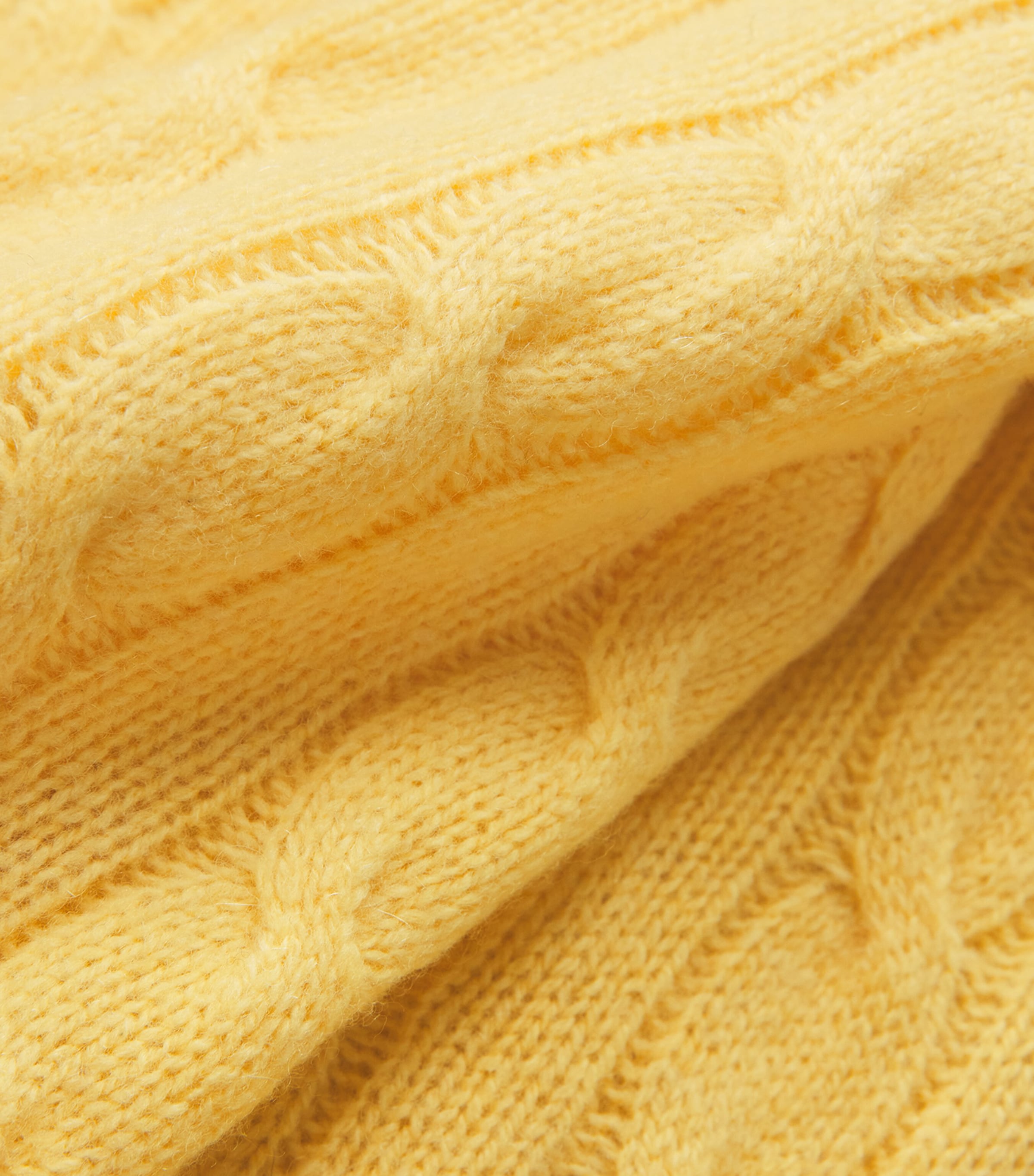Polo Ralph Lauren Mens Wool-Cashmere Cable-Knit Sweater Yellow Image 5