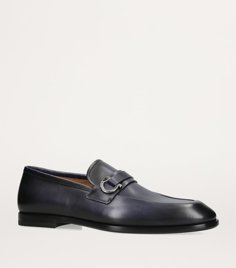 Leather Florio Loafers NAVY Image 3