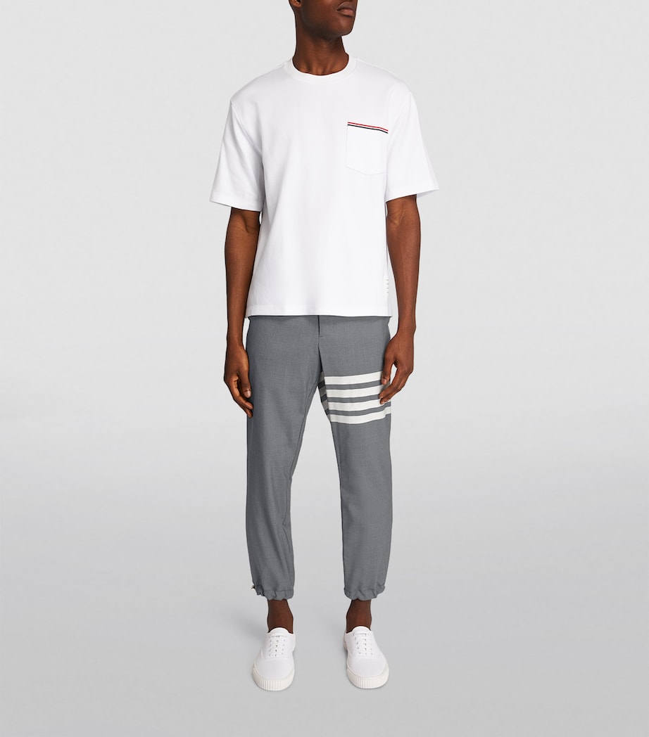 Wool 4-Bar Trousers MED GREY Image 2