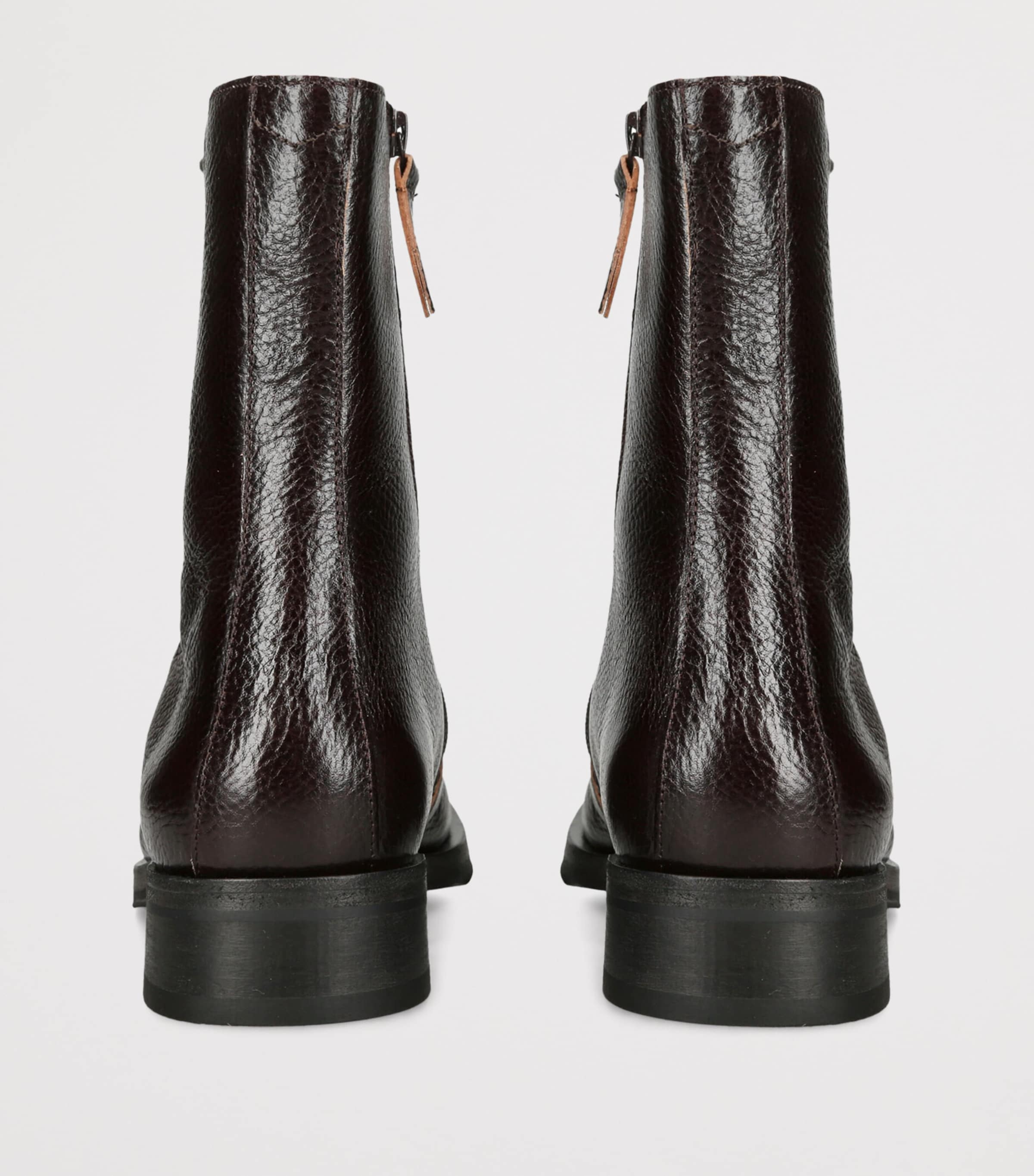 Our Legacy Leather Camion Ankle Boots Dark Brown Image 4