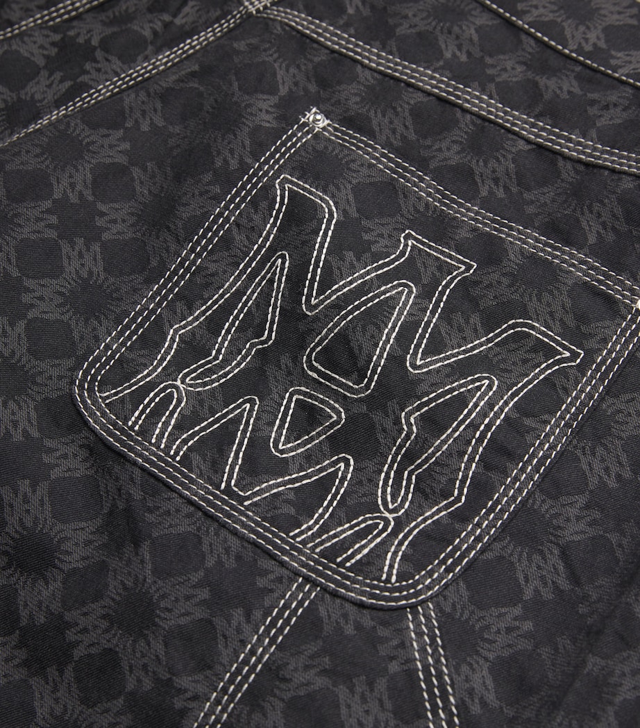 Cotton-Linen MA Quad Shorts BLACK Image 5
