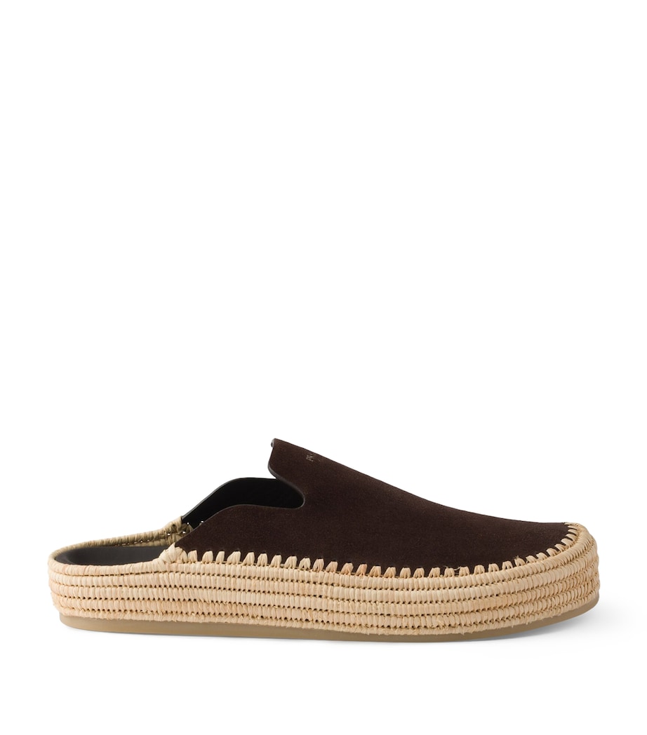 Prada Suede Mules Image 1
