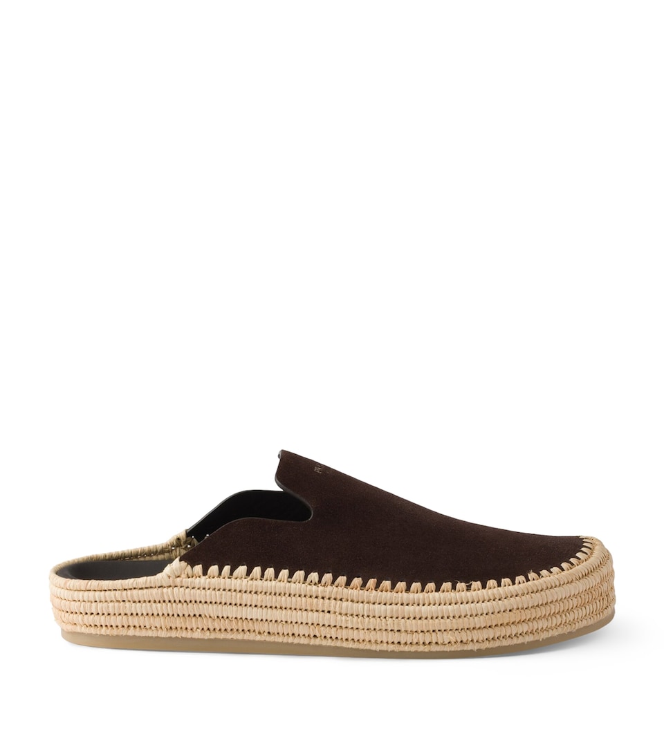 Prada Suede Mules