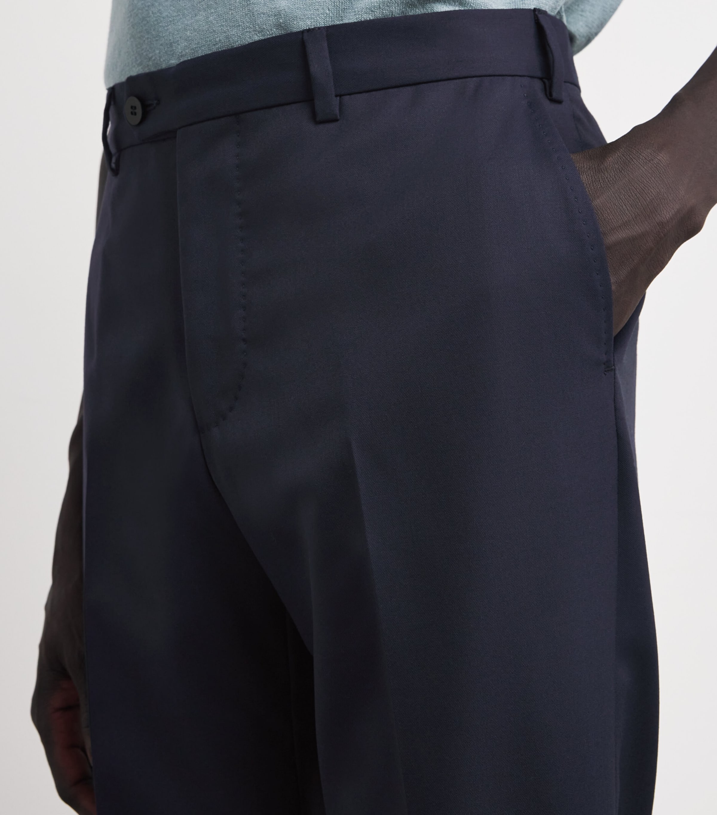 Wool 2-Piece Suit NAVY01' Image 6