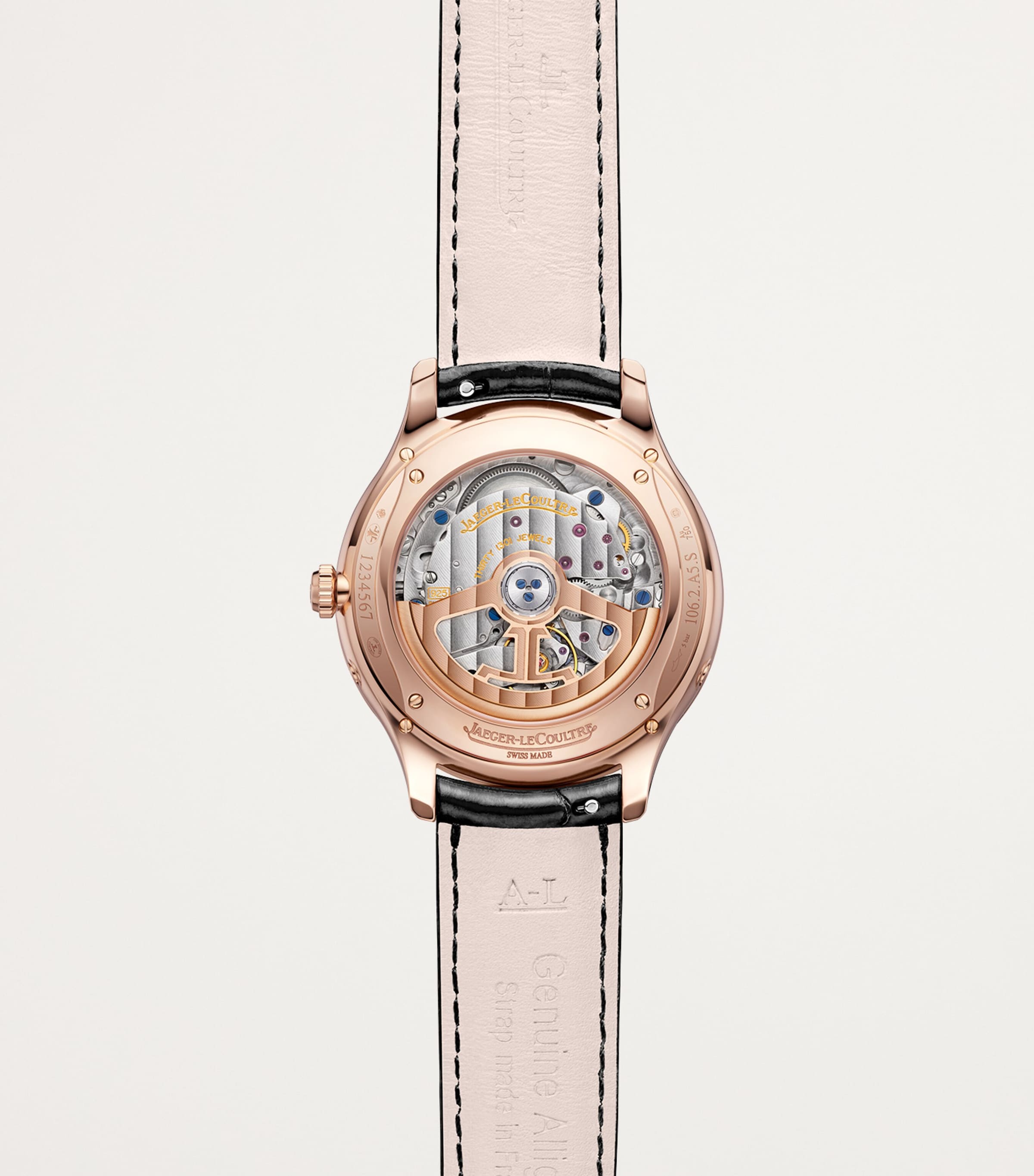 Rose Gold and Diamond Master Ultra Thin Moon Watch 36mm PINK GOLD Image 3