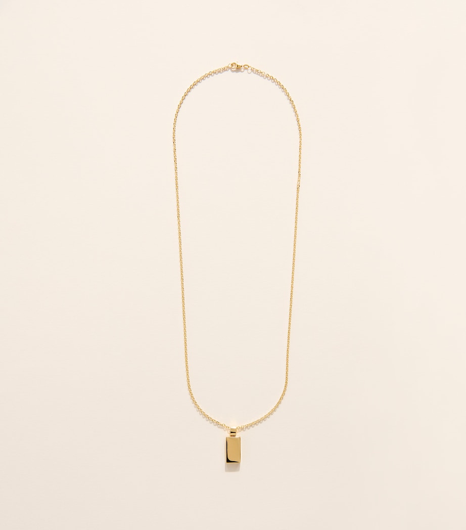 Suzanne Kalan Yellow Gold Block-Chain Pendant Necklace Yg/solid Image 3
