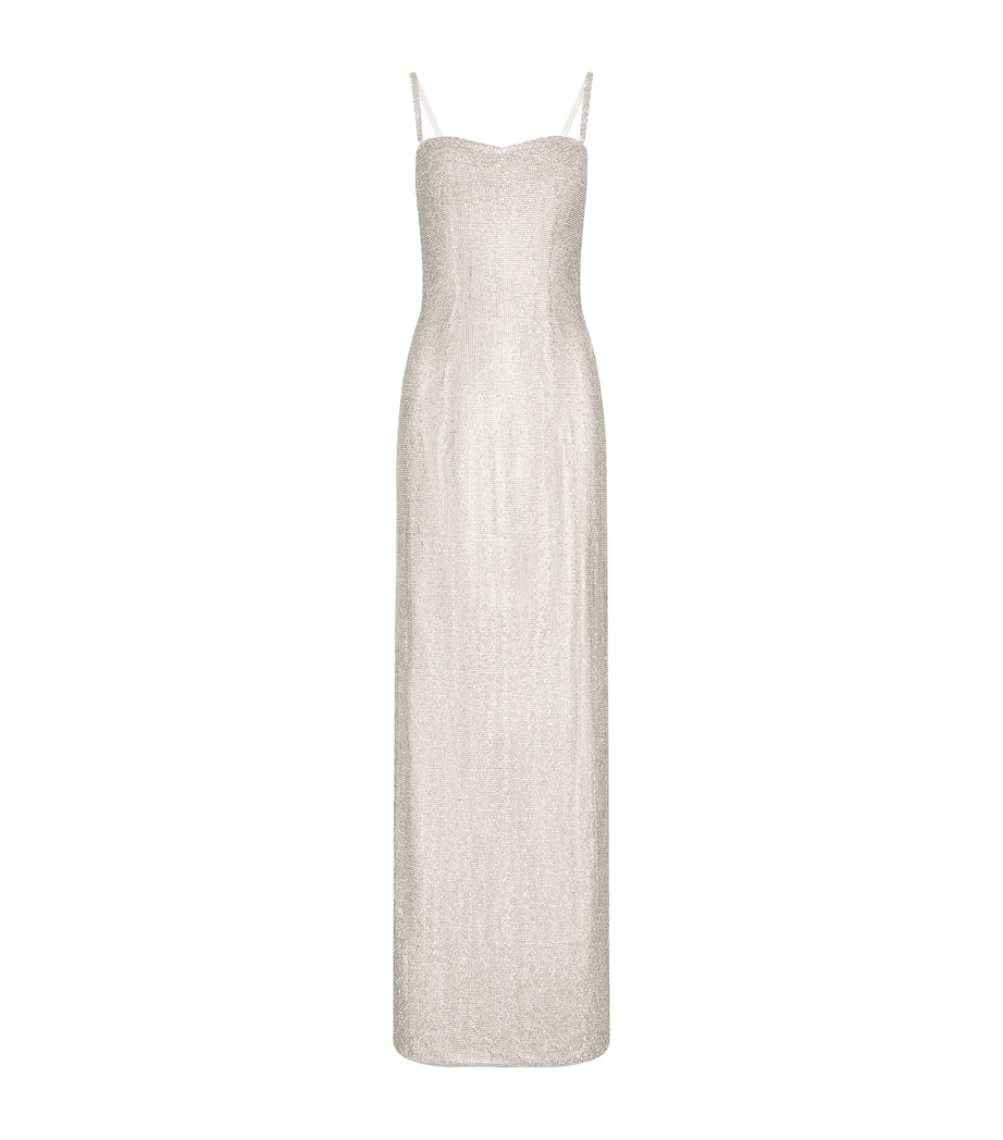 KIM DOLCE&GABBANA Crystal Mesh Slip Dress S8400-EMBROIDERED Image 1