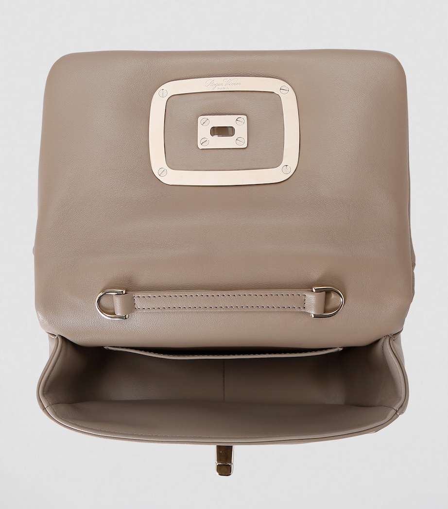 Small Leather Viv Choc Me Shoulder Bag MID BROWN Image 2