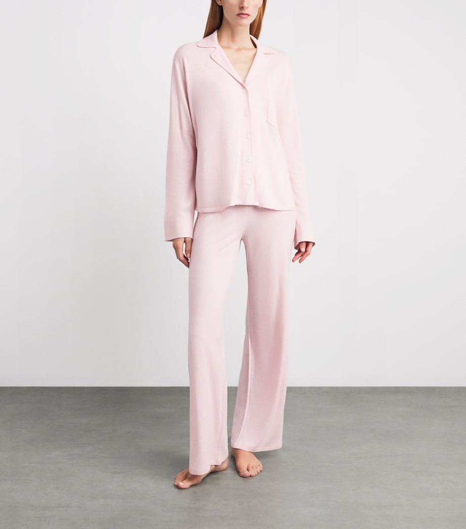 arch 4 Womens Kid Cashmere Spring Gardens Pyjama Set English Rose Image 2