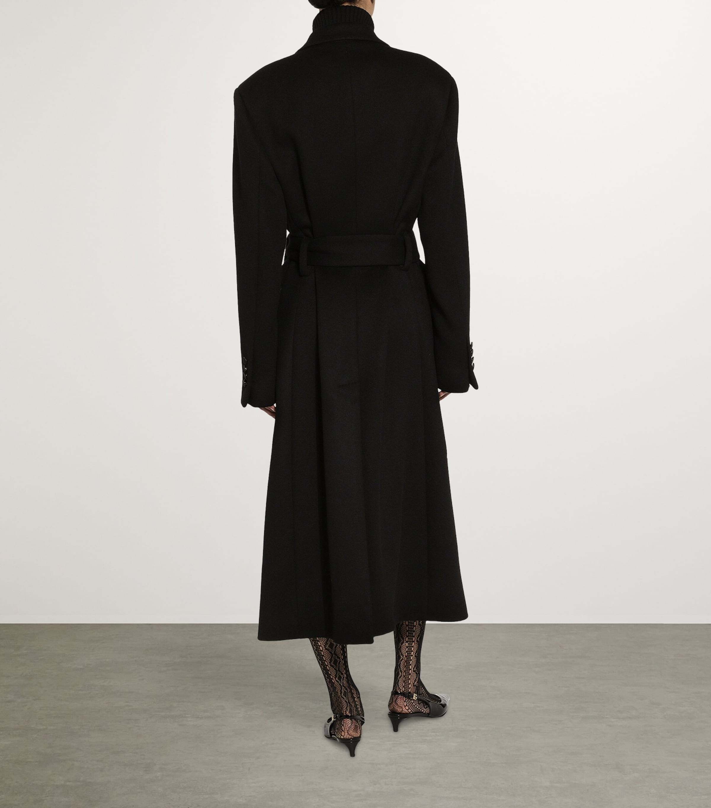 コート DOLCE & GABBANA BLACK CASHMERE COAT Dolce & Gabbana Cashmere Belted Coat | Harrods US