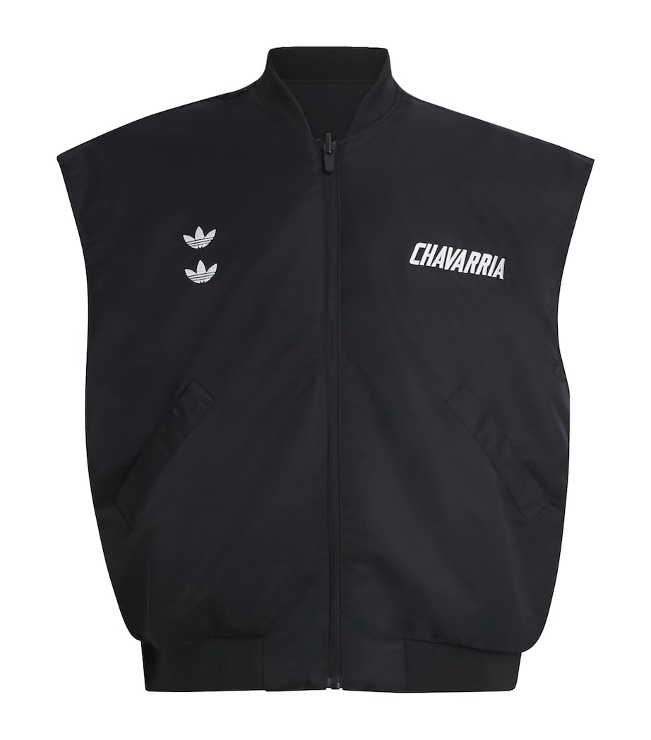 Willy Chavarria Mens x adidas Originals Padded Vest Black Image 1
