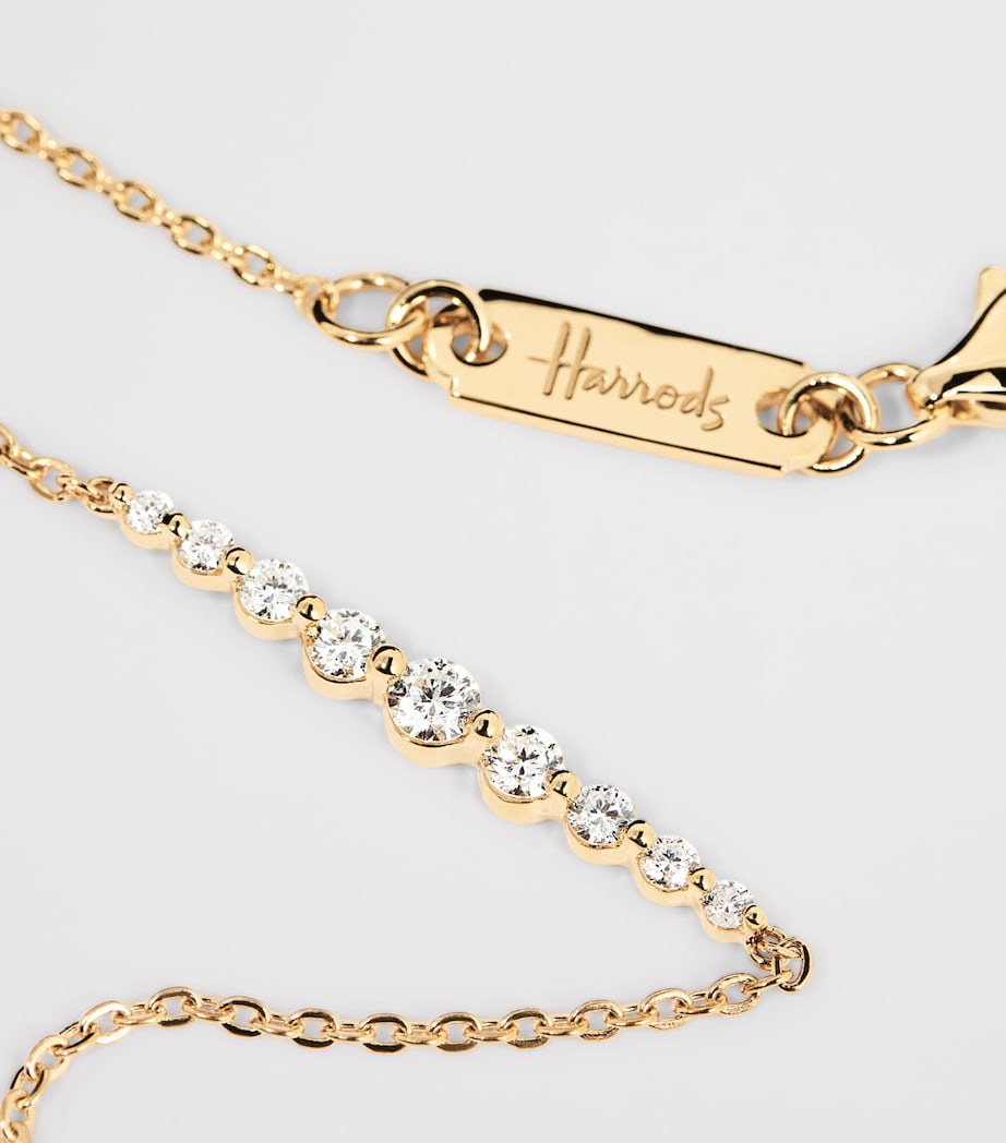 Yellow Gold and Diamond Graduating Pendant Bracelet (0.33ct) YELLOW GOLD Image 3