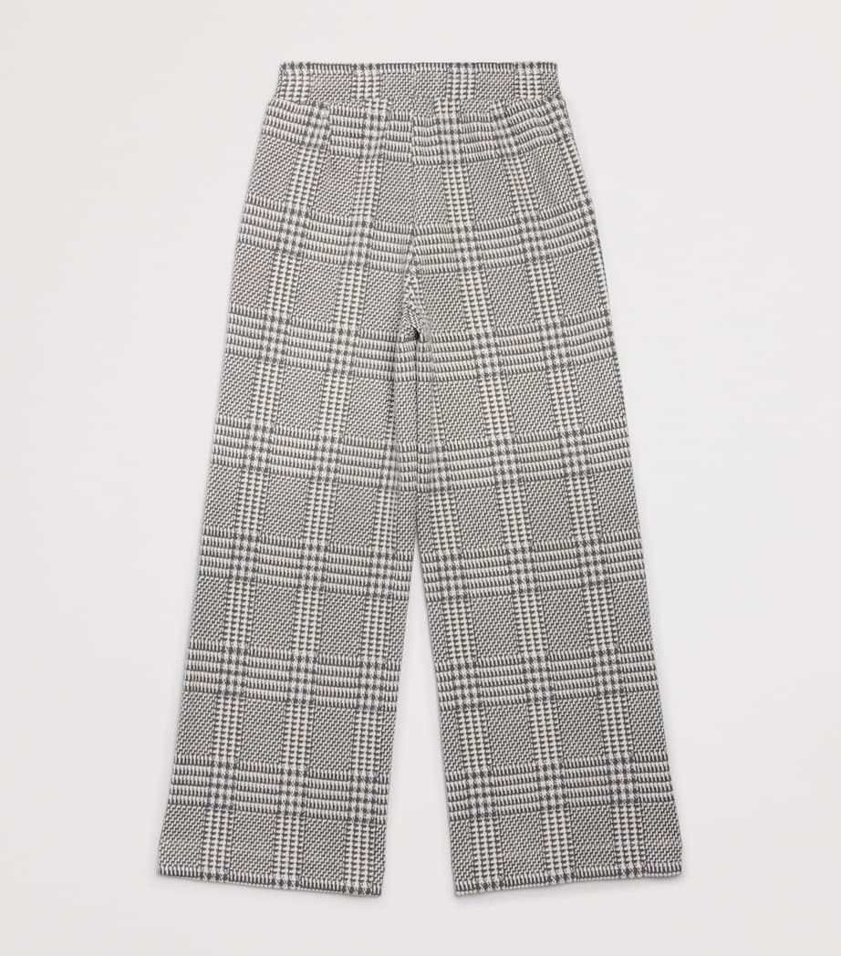 Monnalisa Houndstooth Trousers (4-12 Years) Panna Bia + Grigio Image 2
