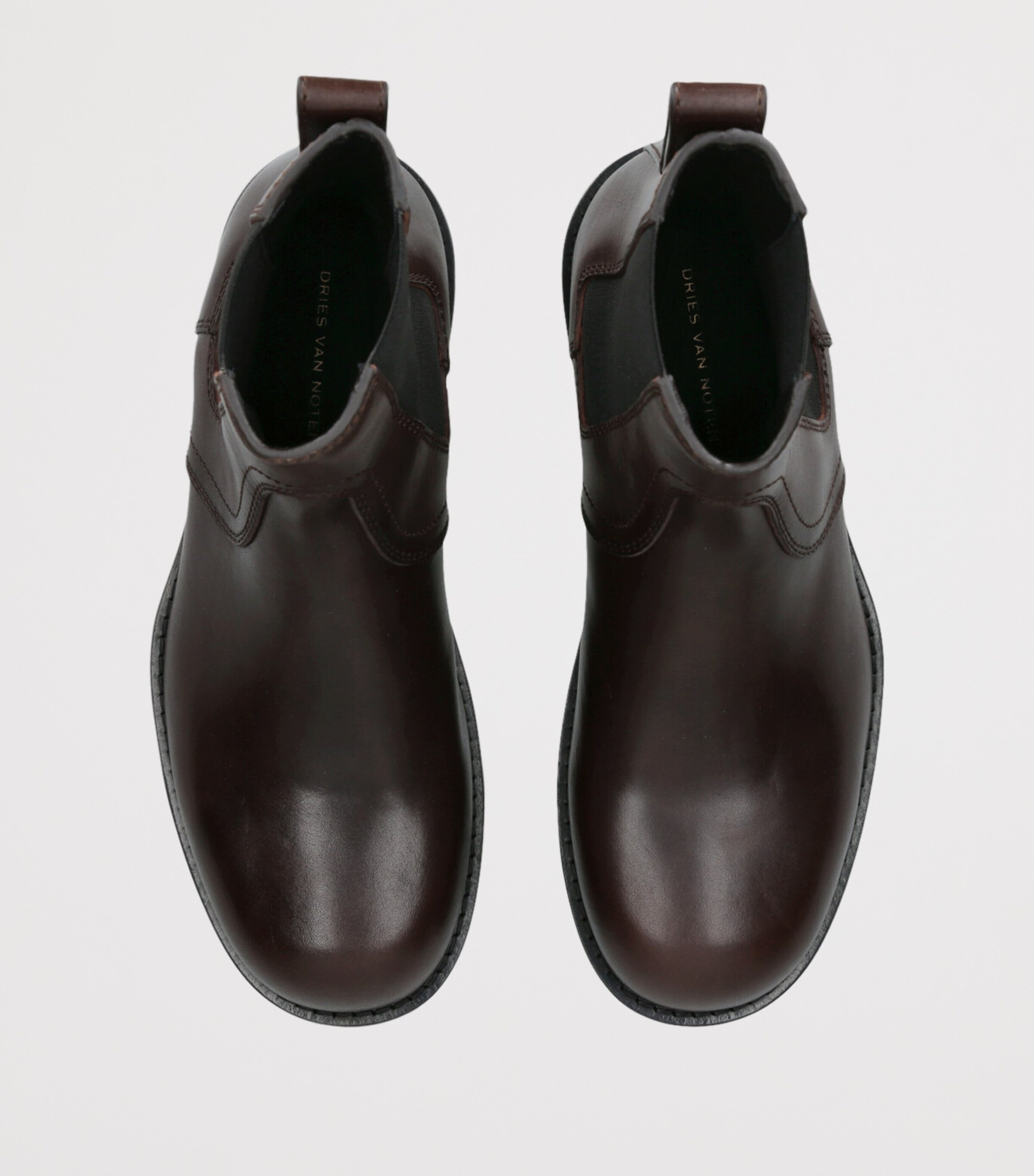 Leather Chelsea Boots DARK BROWN Image 4