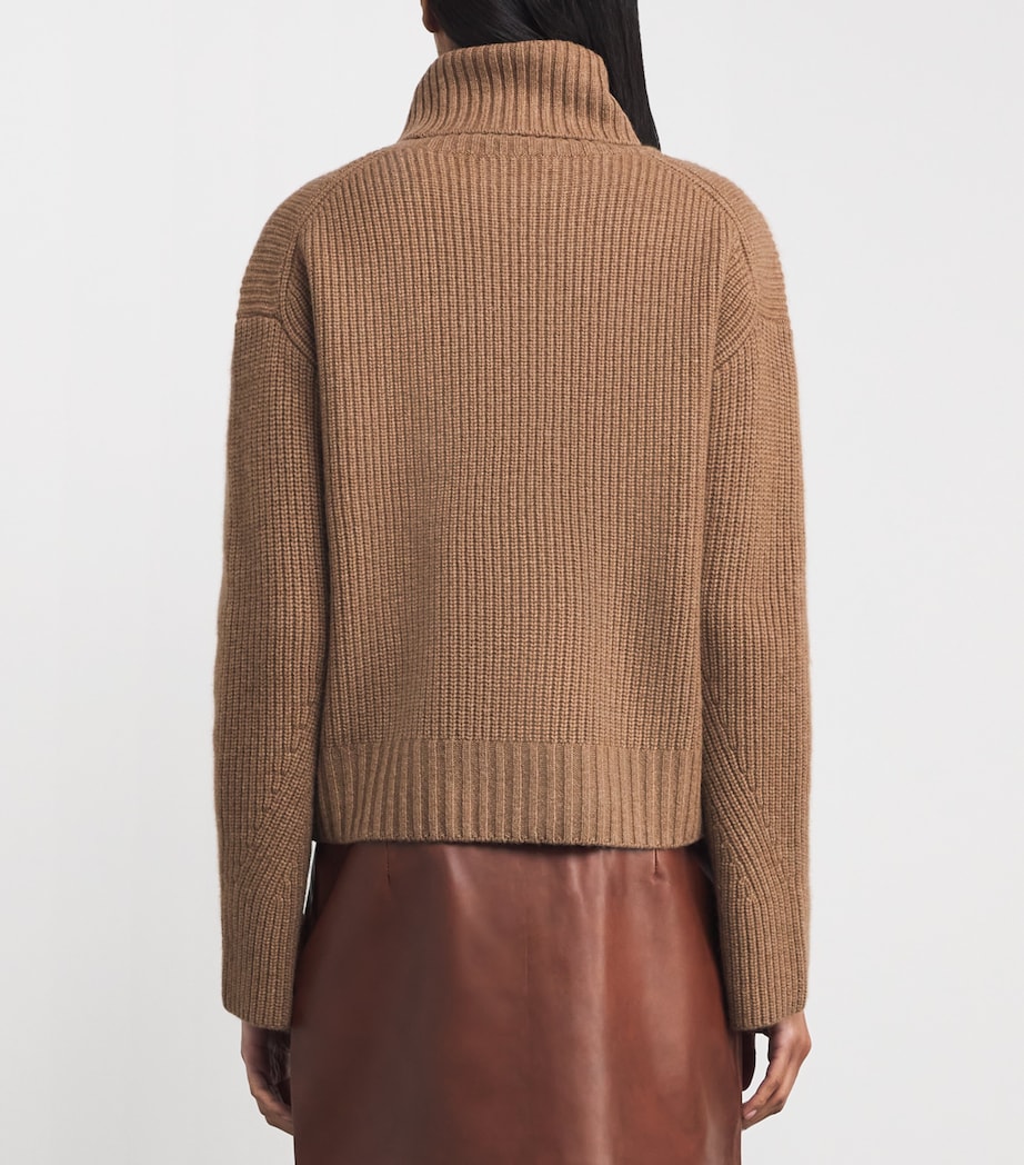 Merino Wool-Cashmere Matilda Sweater DARK ACORN MELANGE Image 4