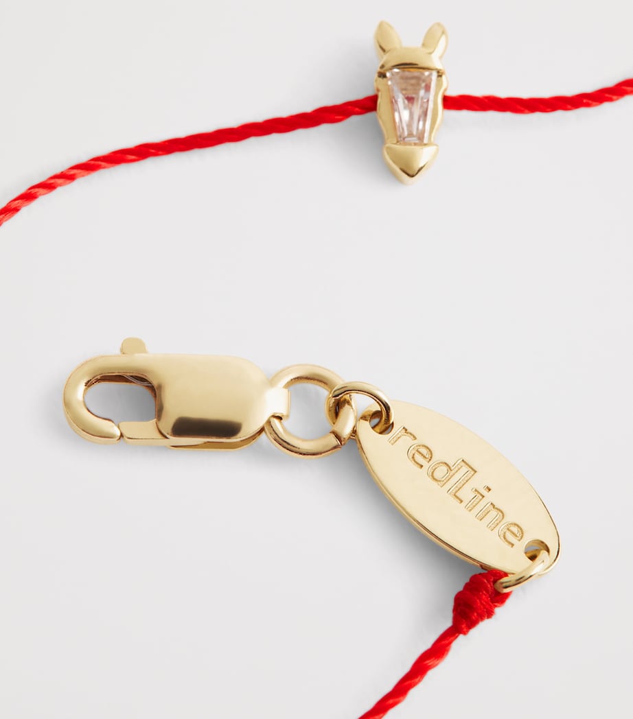 Redline Yellow Gold and Diamond Chinese New Year Bracelet Yellow Gold Image 4