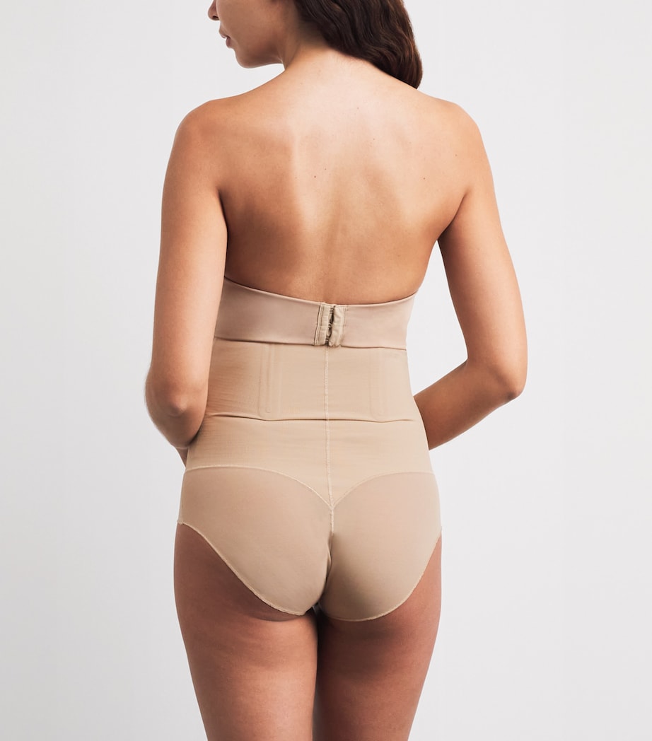 Skims Womens Power Mesh High-Rise Briefs Clay Image 3
