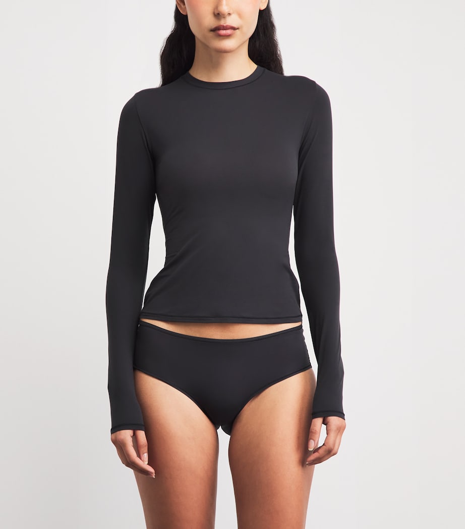Skims Womens Fits Everybody Briefs Onyx Image 4