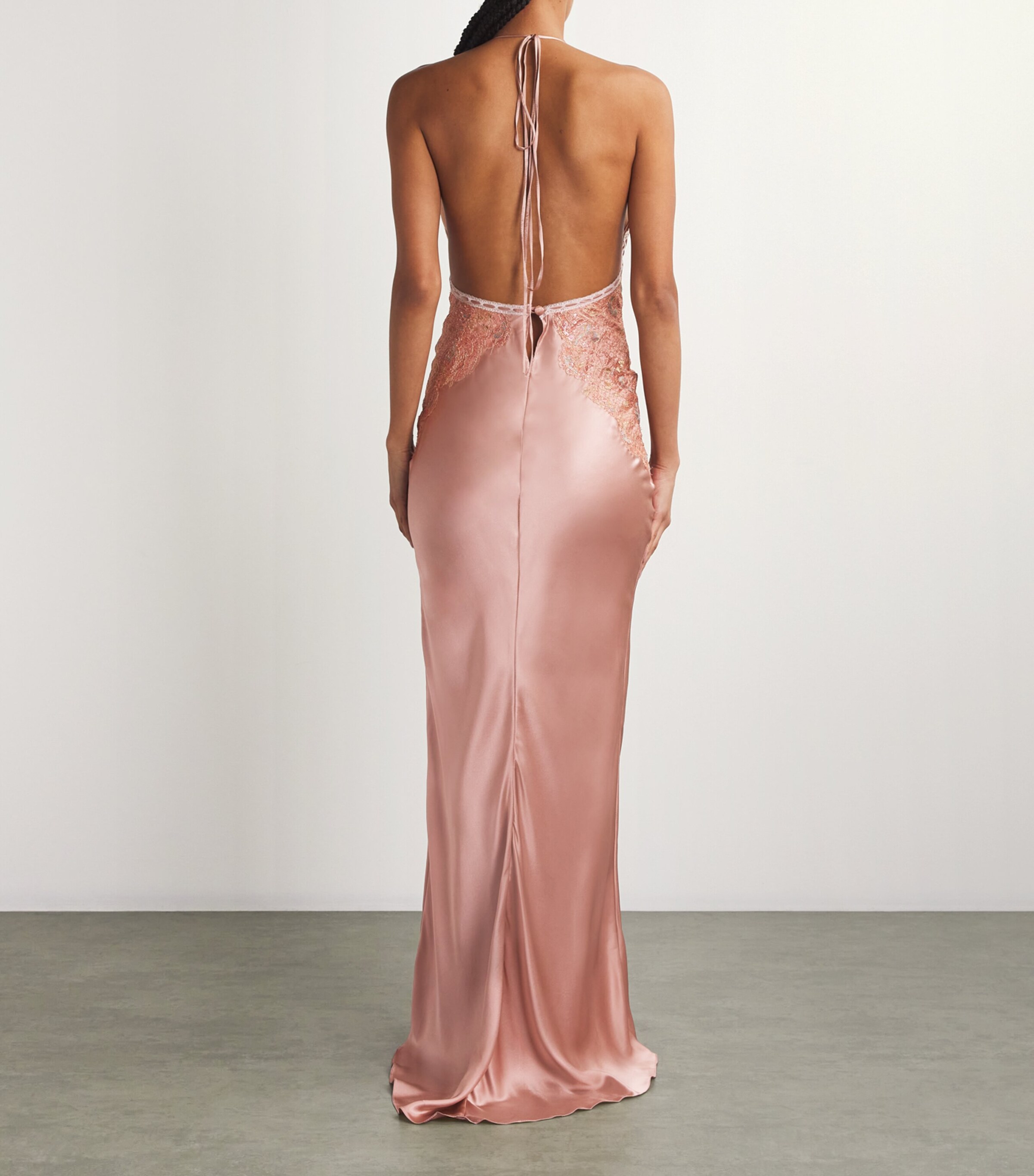 Silk Sofia Maxi Dress OLD ROSE/MULTI Image 3