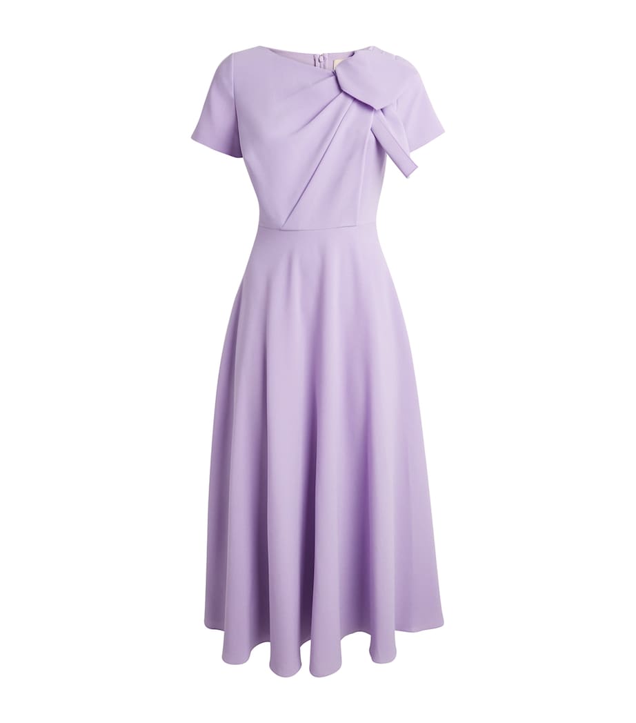Roksanda Womens Crepe Luna Midi Dress Heather Image 1