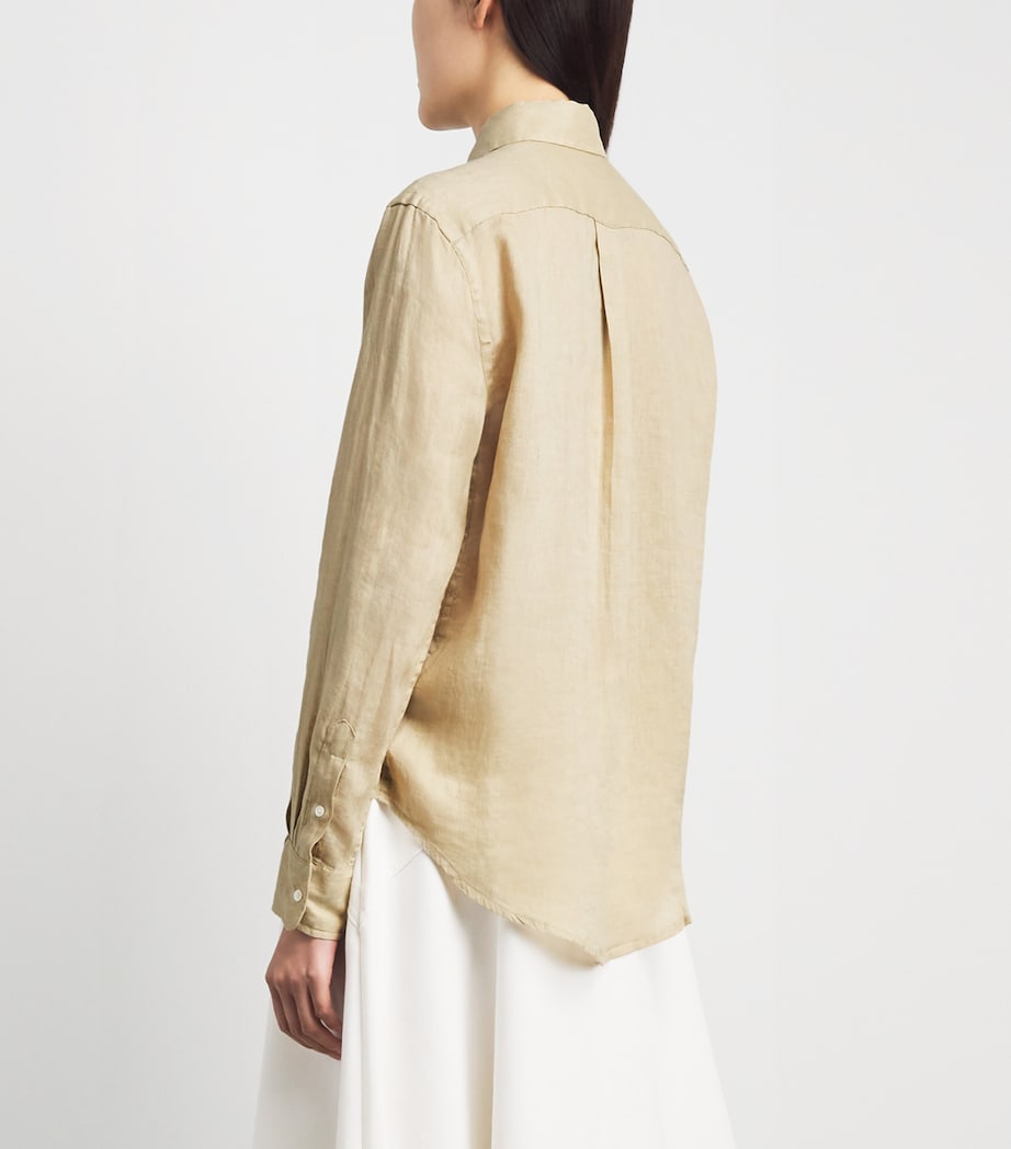 Polo Ralph Lauren Womens Cotton Classic-Fit Polo Pony Shirt Dune Tan Image 5