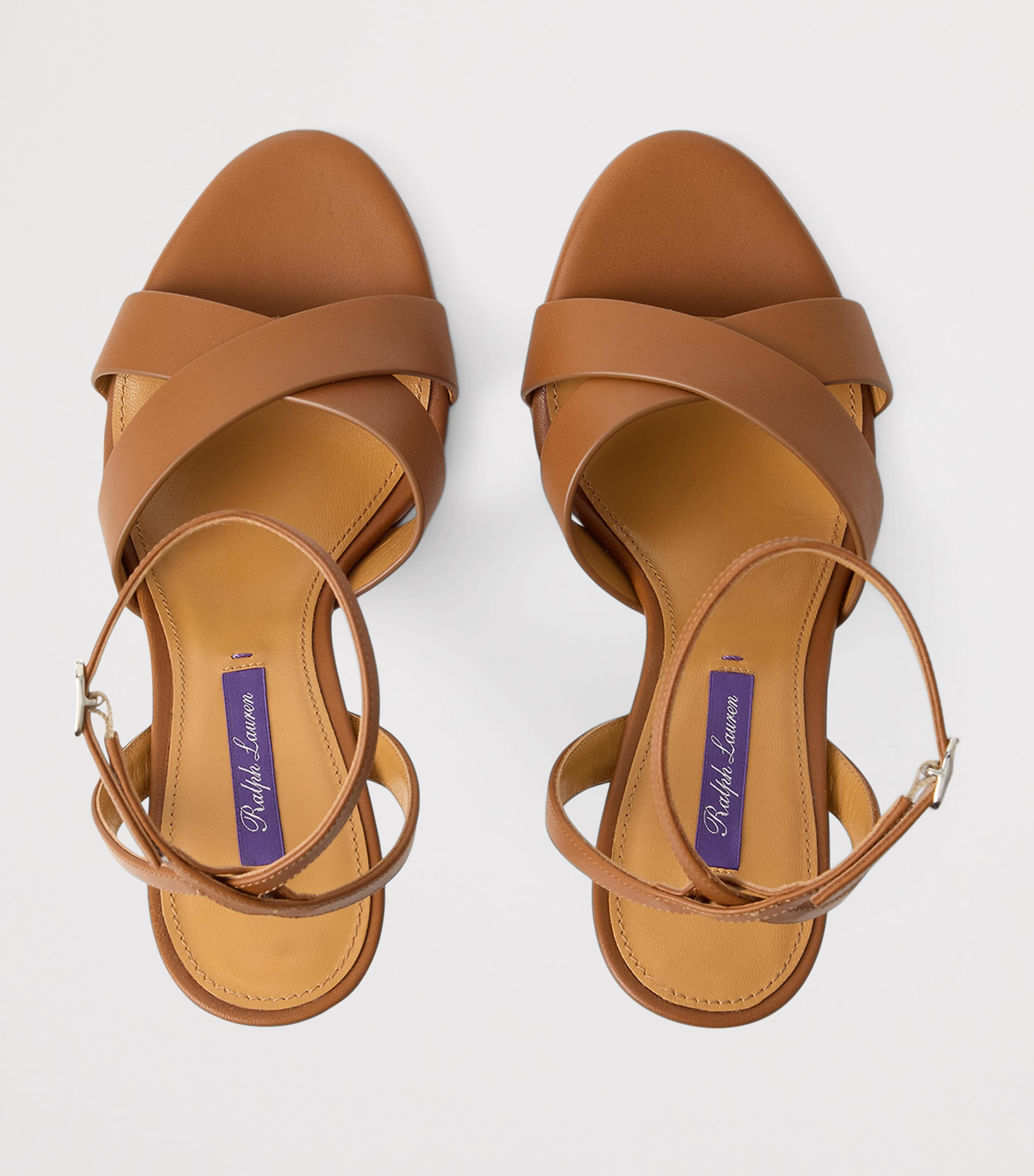 Leather Cleary Heeled Sandals 95 LIGHT/PASTEL Image 5